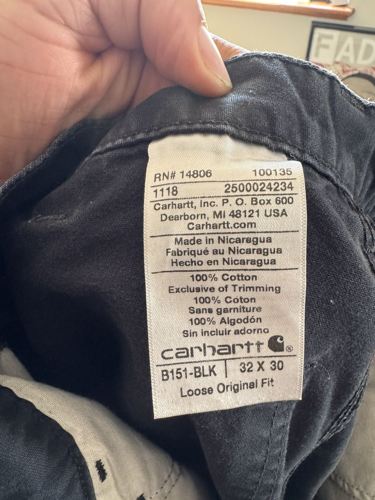 Carhartt Black Carhartt Pants Size US 32 / EU 48 - 5 Thumbnail