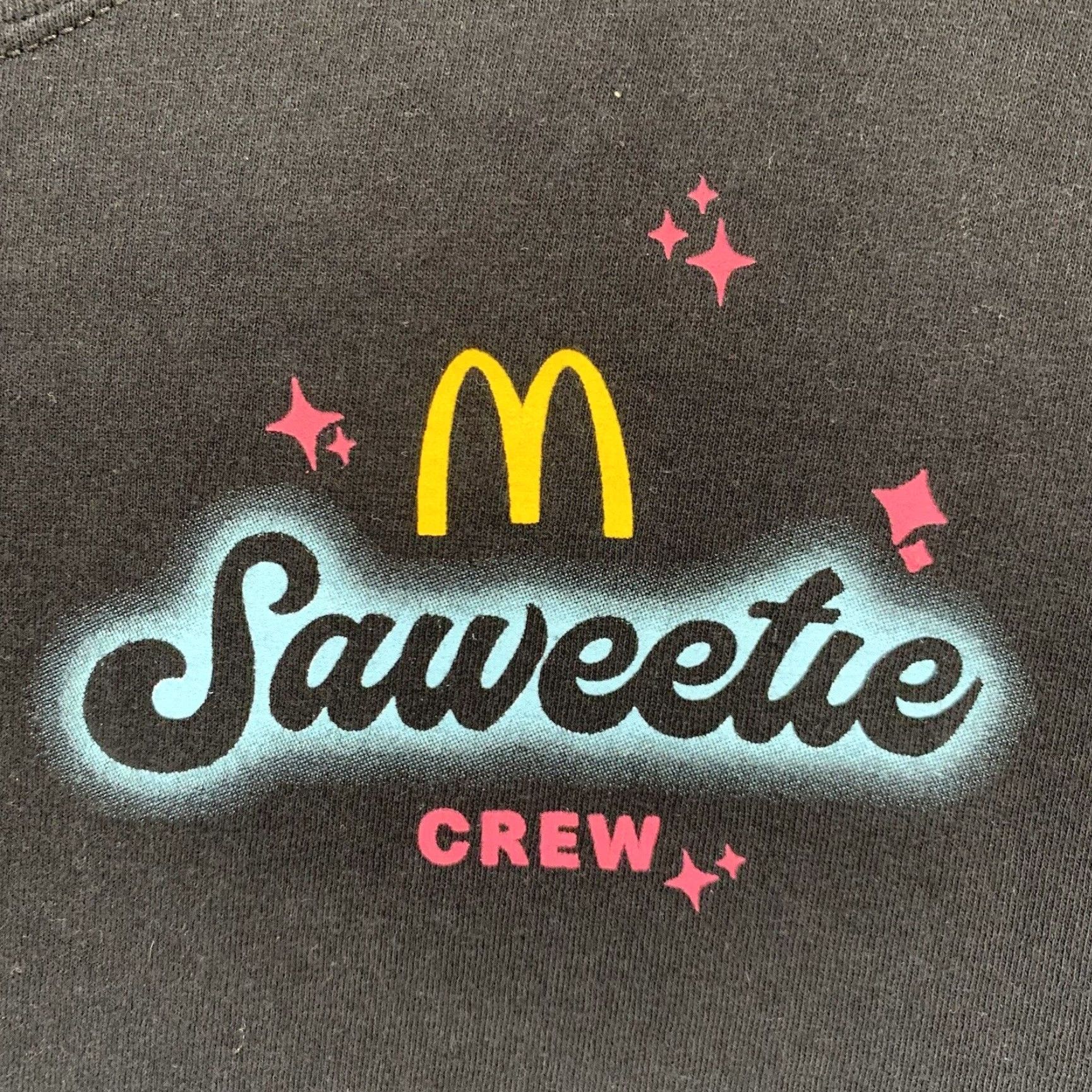 Vintage McDonald's Saweetie Graphic T-Shirt Men’s Small Black Slim Fit 90s Grunge Goth Size US S / EU 44-46 / 1 - 2 Thumbnail