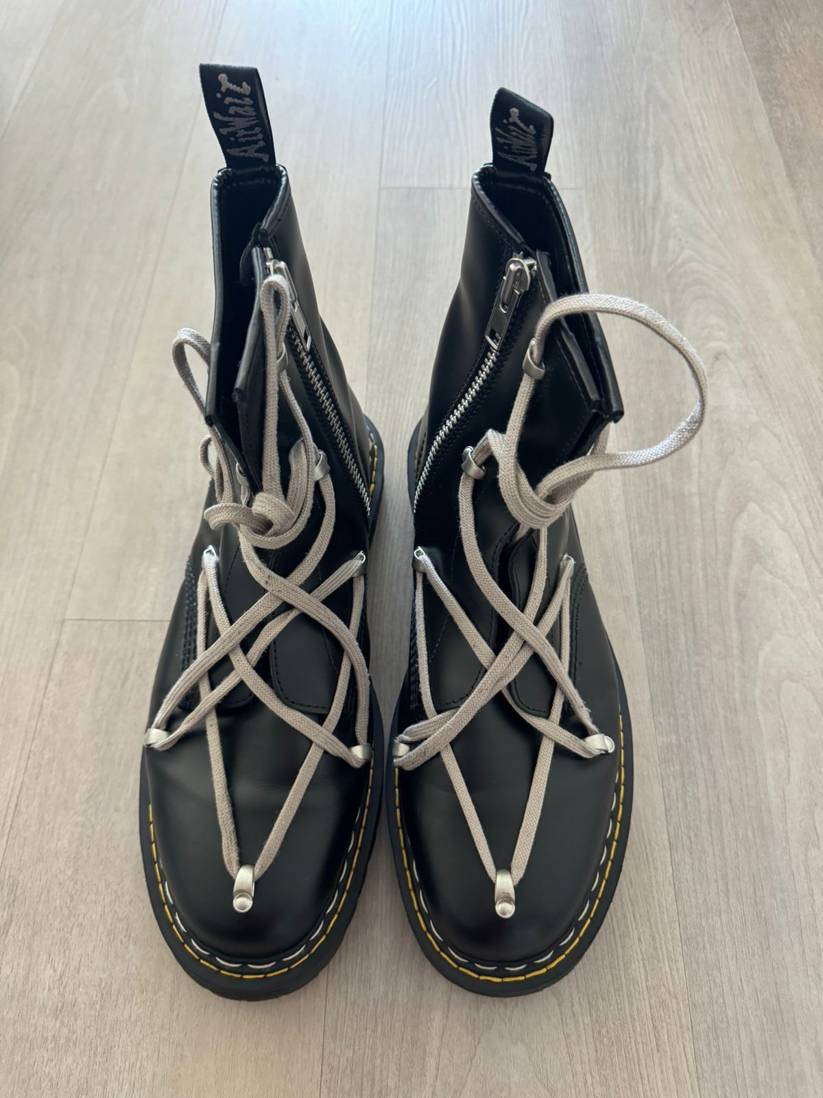 Dr. Martens × Rick Owens Rick Owens Dr. Martens Pentagram 1460 Boots Size US 14 / EU 47 - 2 Thumbnail