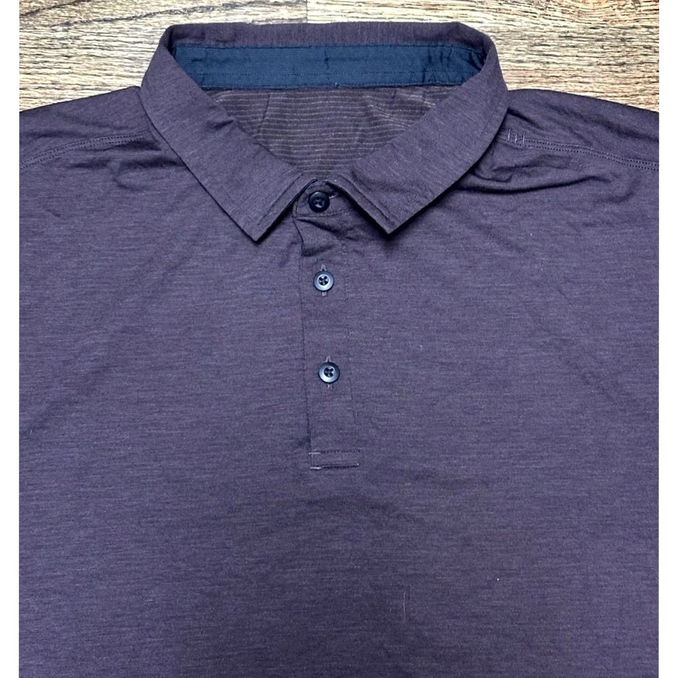 Lululemon LULULEMON Evolution Polo Shirt Men's XL Maroon Short Sleeve Golf Performance Size US XL / EU 56 / 4 - 3 Thumbnail