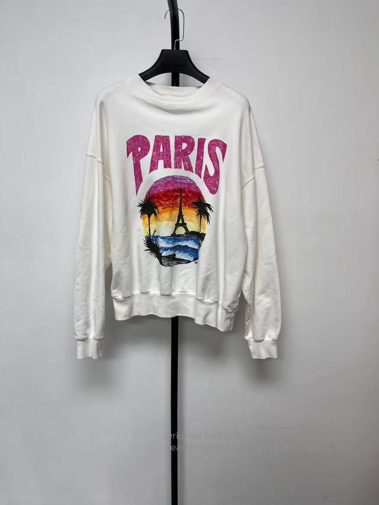 Balenciaga Balenciaga Graphic Letter Print Crewneck Sweatshirt. Size US XXS / EU 40 - 1 Thumbnail