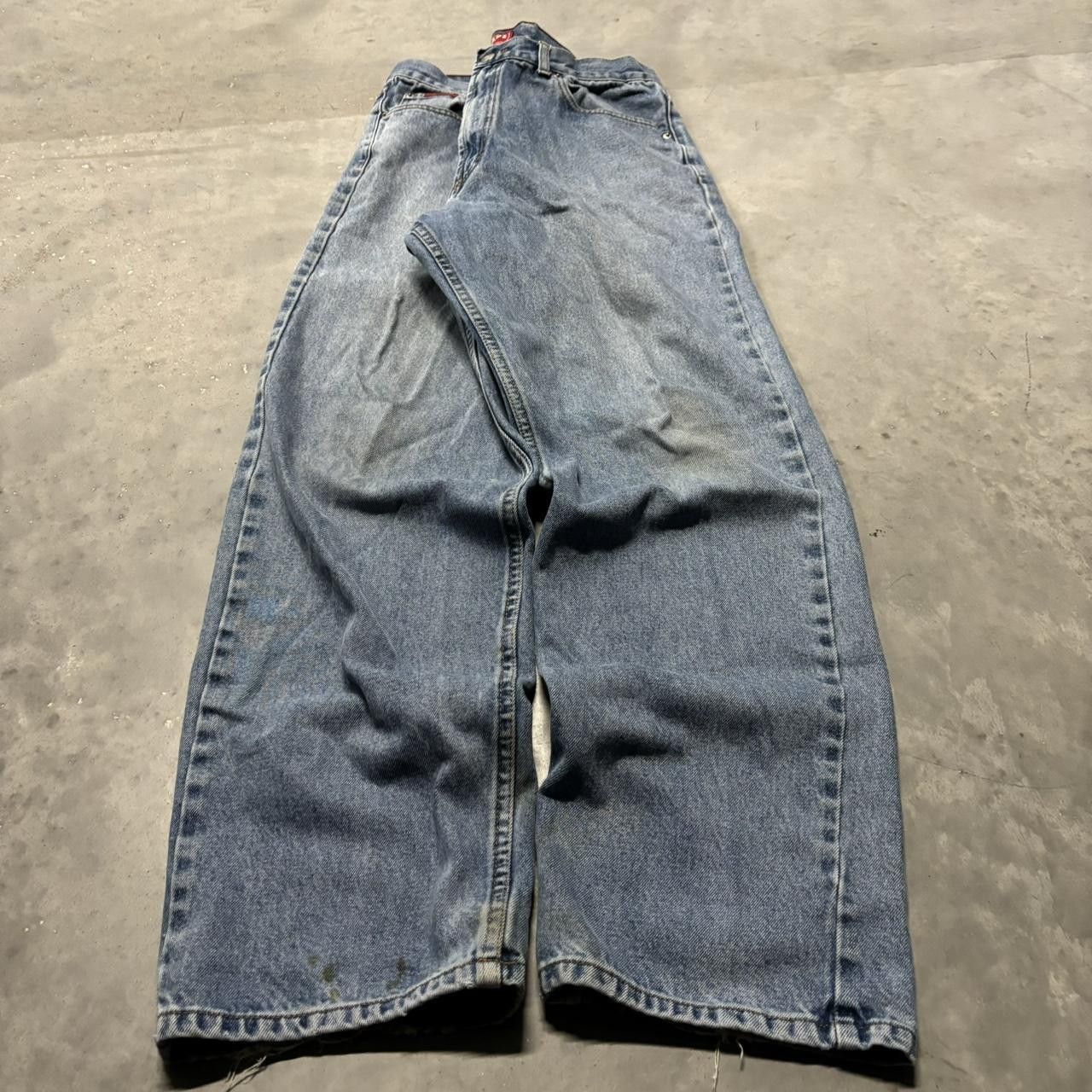Japanese Brand × Vintage Crazy Vintage Y2K/2000s Medium Wash Essential Denim Jeans! Size US 34 / EU 50 - 3 Thumbnail