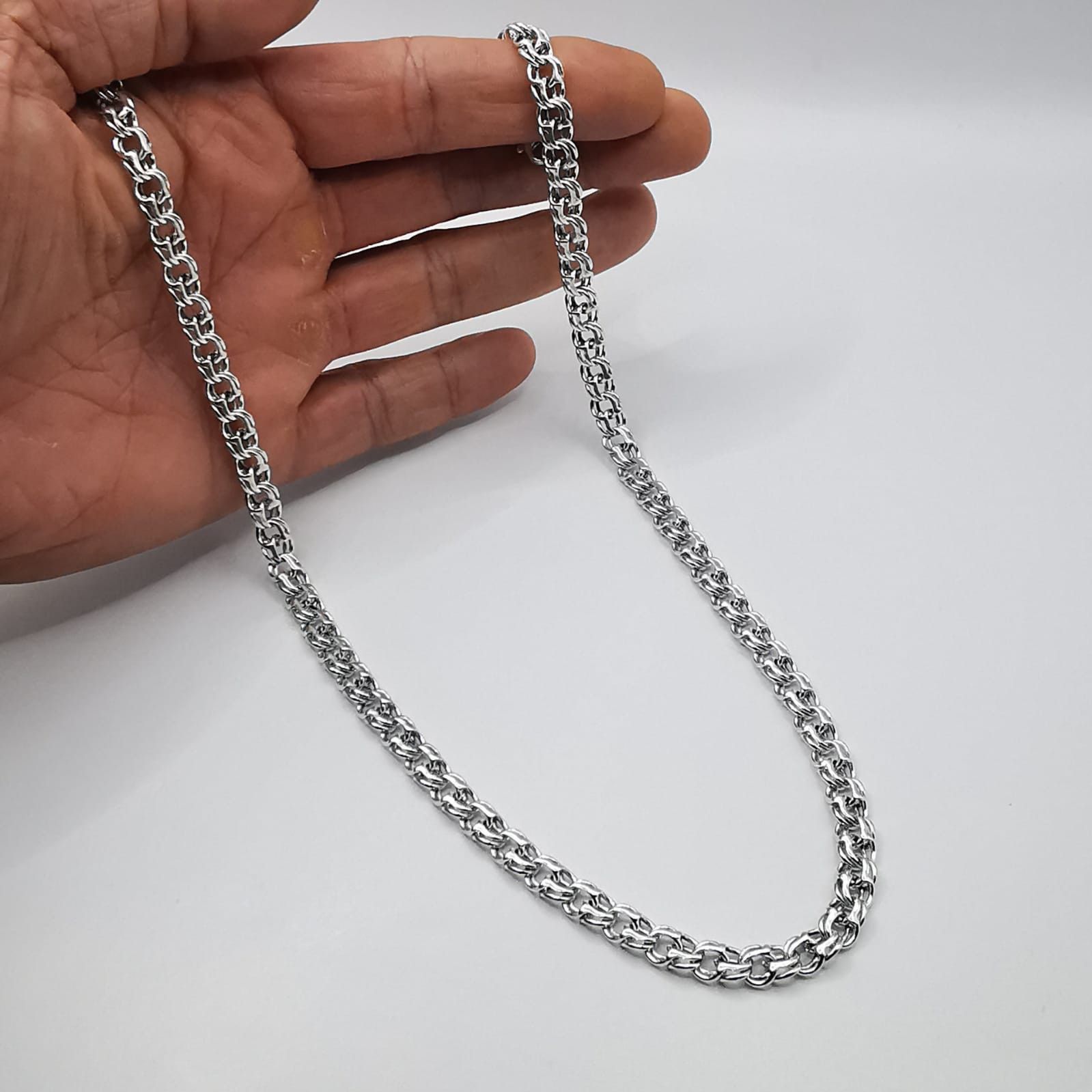 Sterling Silver Vintage Jewelry Chain, 925 Sterling Silver, Signed 37,47g Size ONE SIZE - 8 Thumbnail