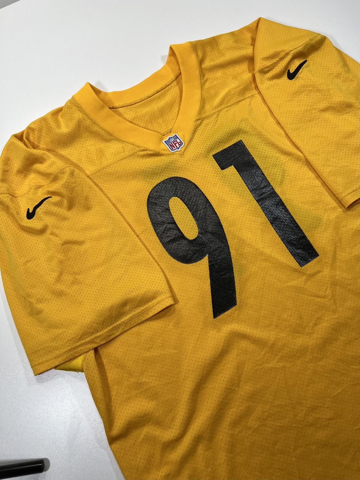 Nike Nike NFL Yellow Football Jersey Number 91 Size 54 Size US XXL / EU 58 / 5 - 4 Thumbnail