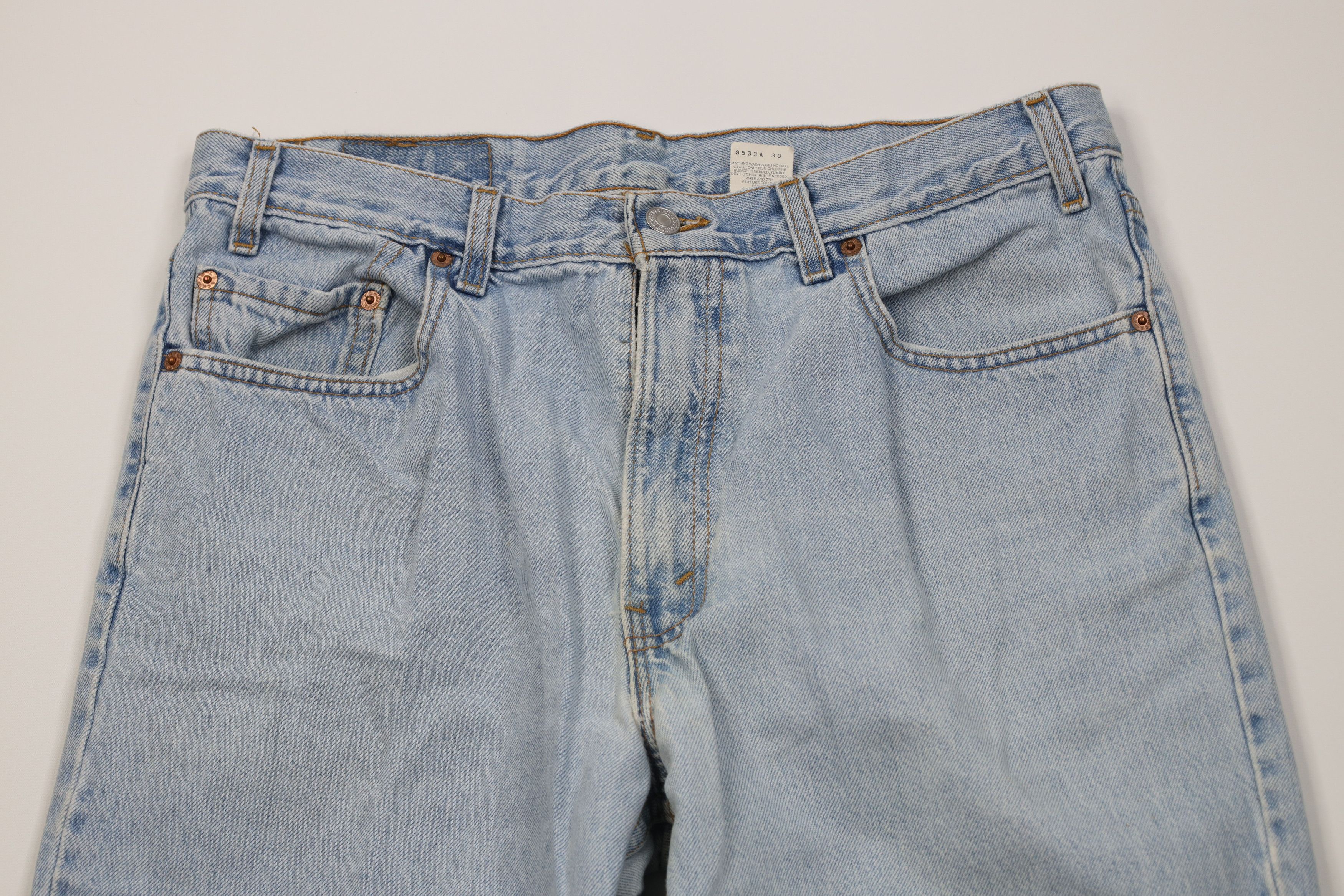 Levi's Vintage 90s Levis 550 Relaxed Fit Denim Jeans Blue USA Size US 36 / EU 52 - 2 Thumbnail