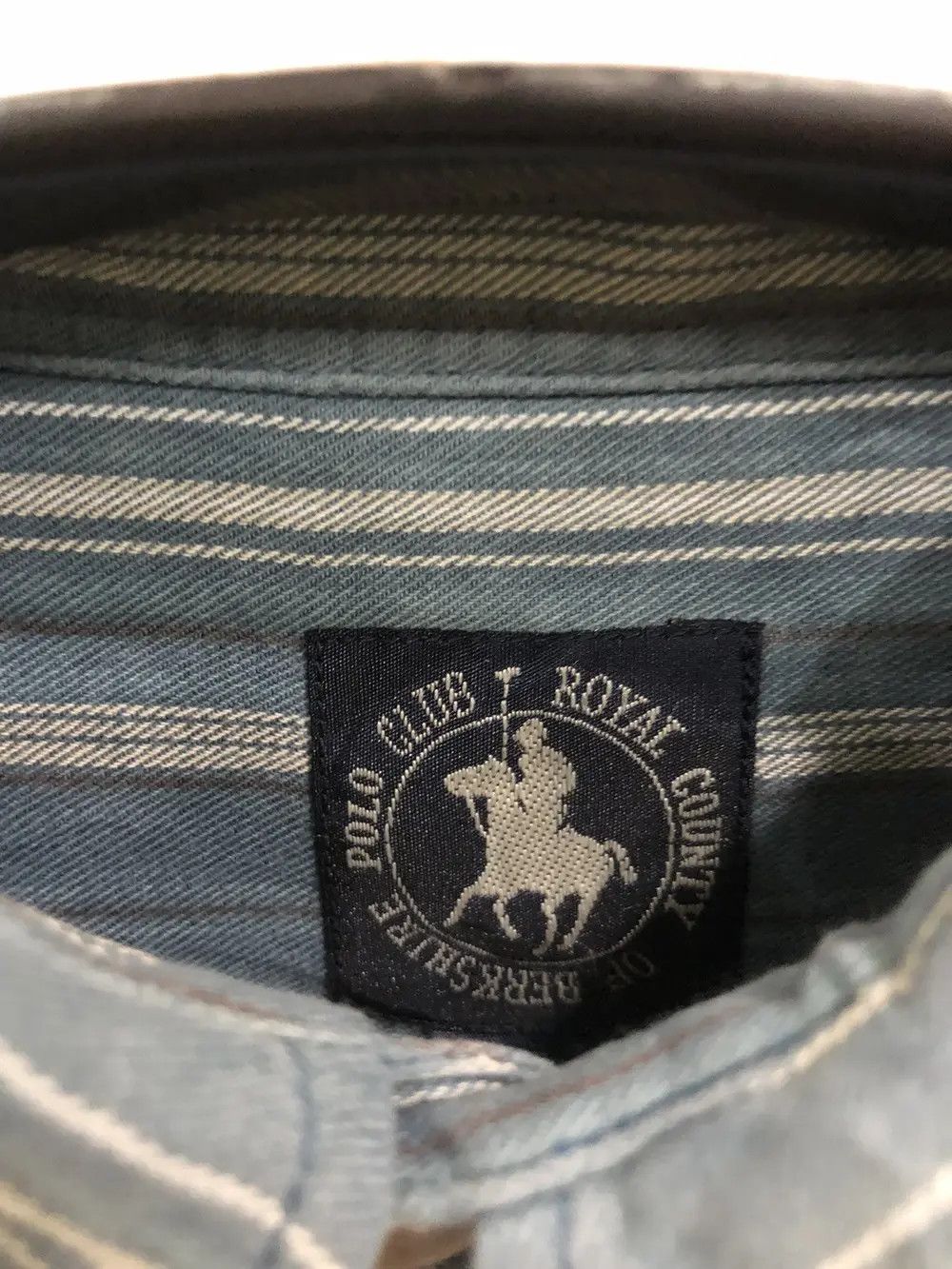 Flannel × Vintage Vintage Polo Club Striped Design Flannel Shirt 👕 Size US L / EU 52-54 / 3 - 3 Thumbnail