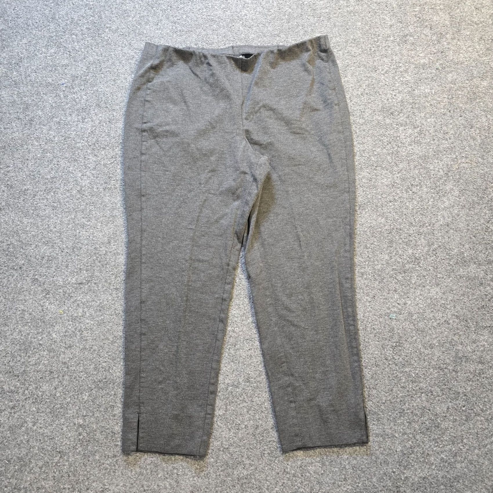 J. Jill J Jill Pant Womens XL Gray Ponte Slim Leg Elastic Waist Stretchy Casual Basic Mens? Size 25" / US 0 / IT 36 - 2 Thumbnail