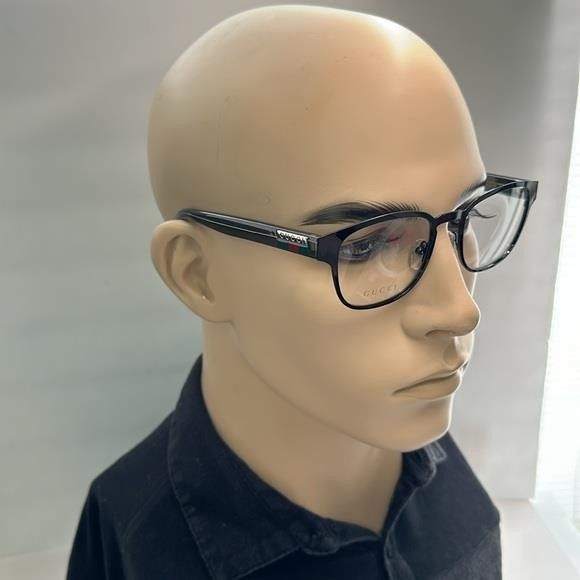 Gucci Gucci GG1118O 003 Eyeglasses Men's Black/Grey Full Rim Squar Size ONE SIZE - 1 Thumbnail