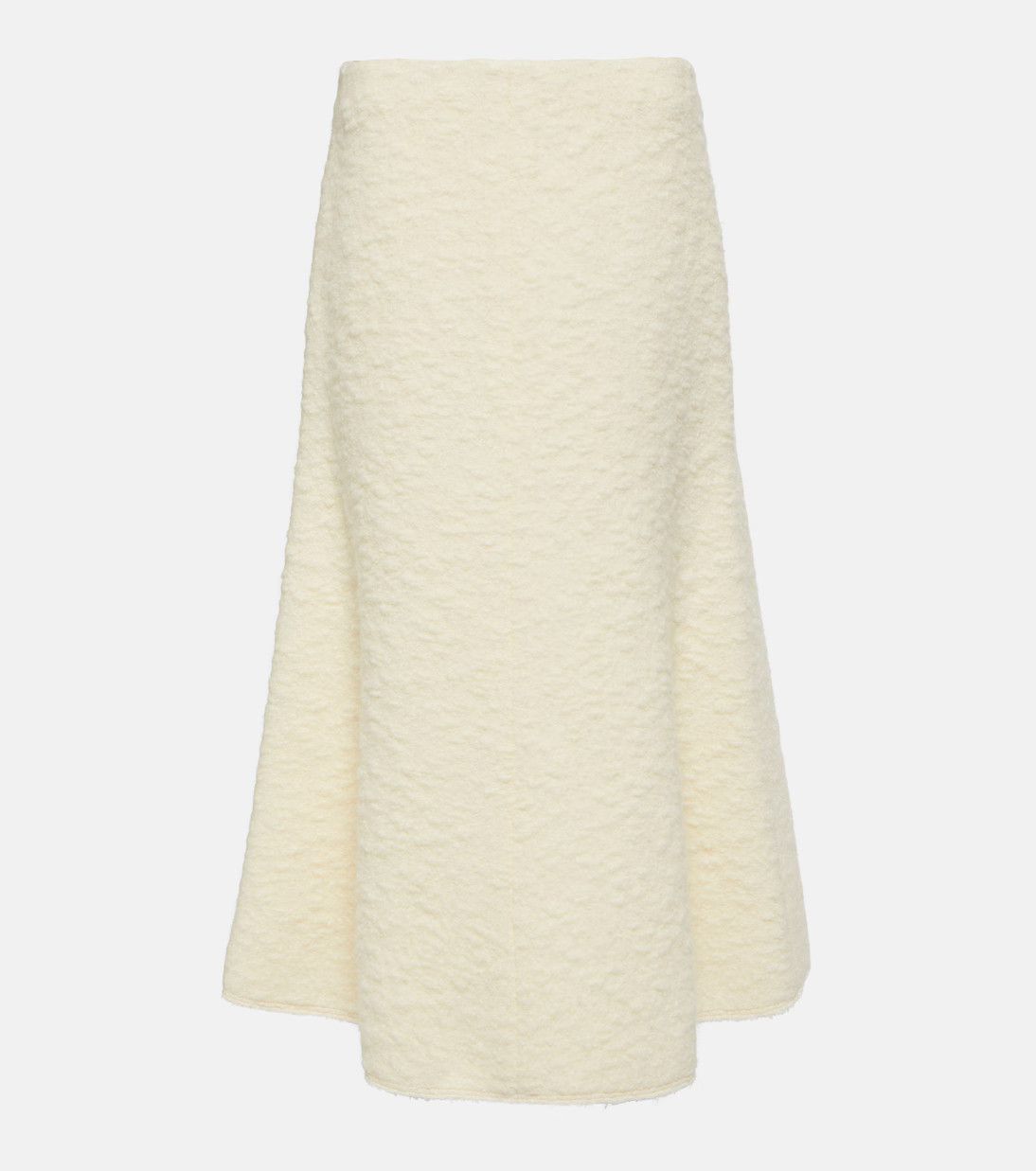 Chloe o1y0825 Midi Skirt in Cream Size 30" / US 8 / IT 44 - 1 Thumbnail
