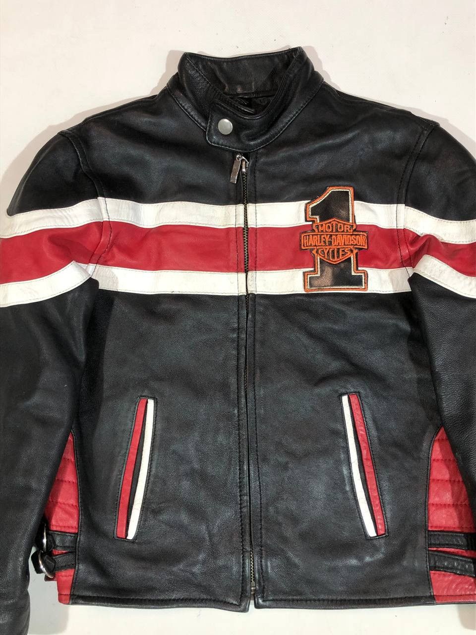 Vintage Harley Davidson Leather Jacket Moto Biker Size US XS / EU 42 / 0 - 3 Thumbnail