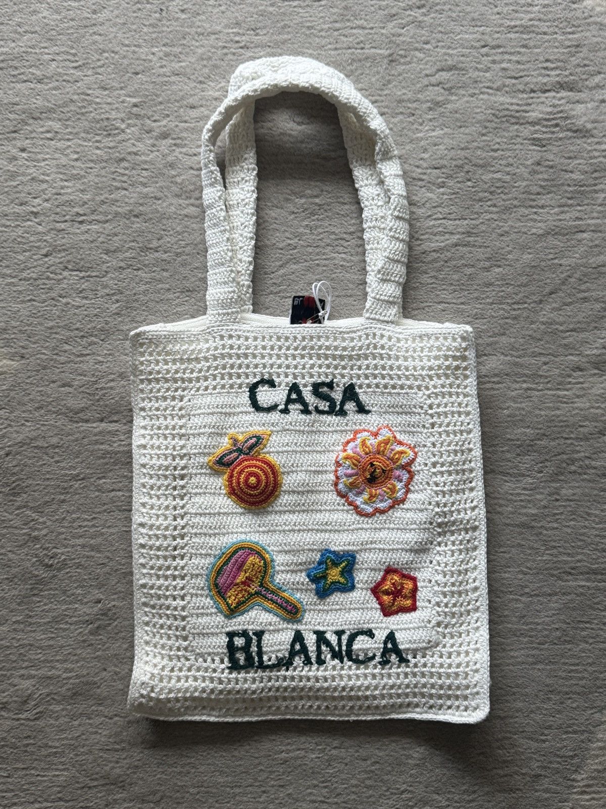 Casablanca Casablanca Crochet Tote Bag – White (Large) Size ONE SIZE - 1 Thumbnail