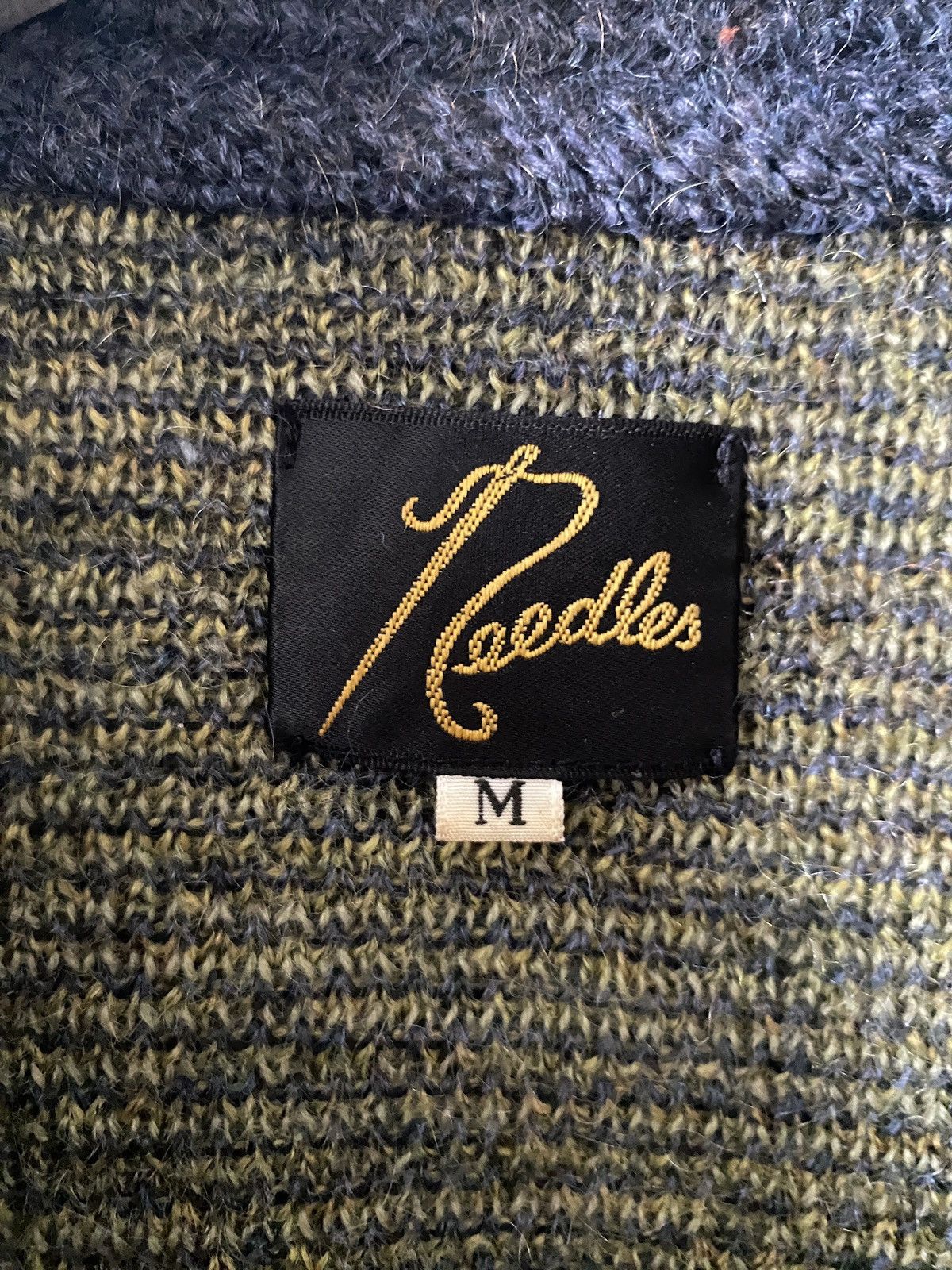 Needles Needles x Beams Plus Green Mohair Cardigan Size US M / EU 48-50 / 2 - 4 Thumbnail