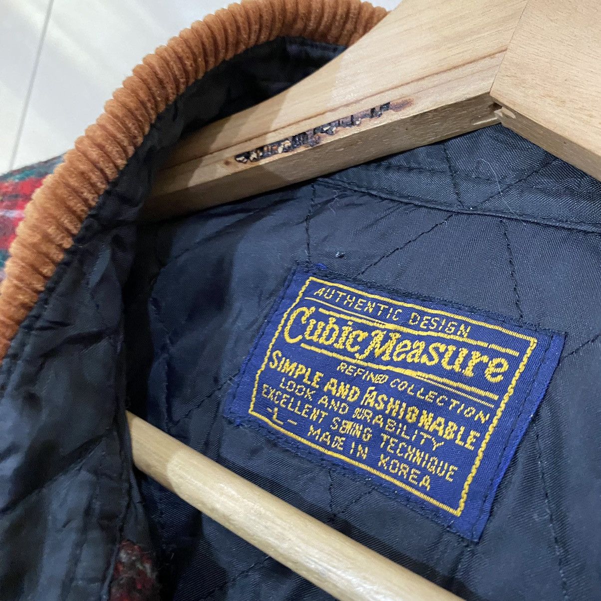 Art Comes First × Designer × Japanese Brand VINTAGE CUBIC MEASURE WOOL TARTAN JACKET LIKE FILSON Size US L / EU 52-54 / 3 - 8 Thumbnail