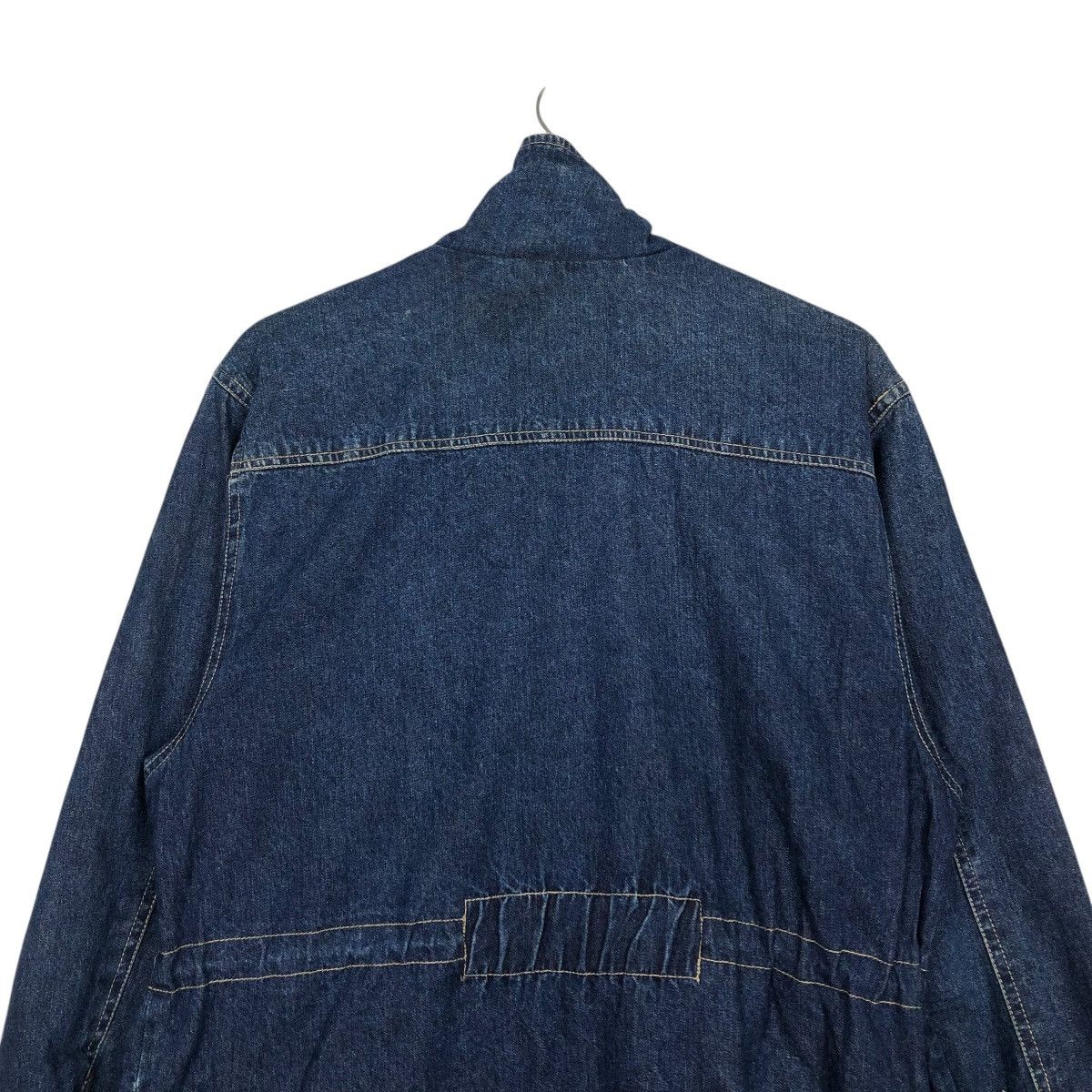 Japanese Brand 🔥VINTAGE BIKER DENIM JACKET BLANKET PACIFIC ISSEY MIYAKE Size US S / EU 44-46 / 1 - 12 Thumbnail