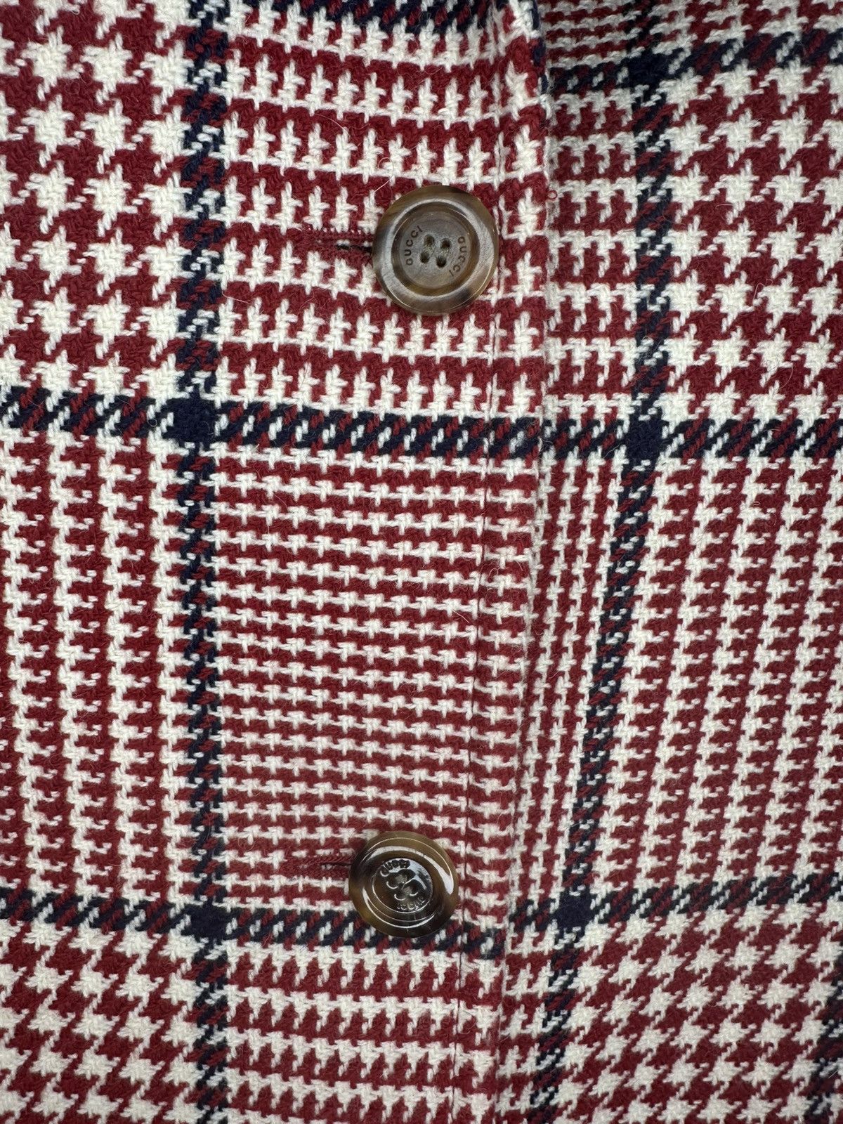Gucci Gucci Wool Plaid Blazer Size 44R - 3 Thumbnail