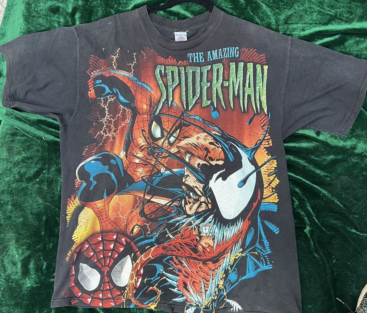 Vintage Venom vs spiderman RESURECCION VINTAGE 90s mexican Size US XL / EU 56 / 4 - 1 Thumbnail