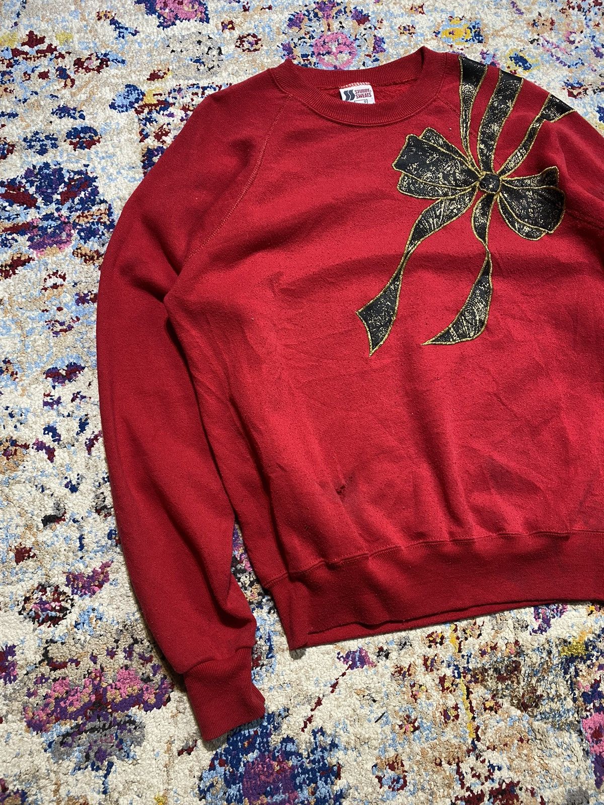 Lee 1989 Lee Sturdy Sweats Embroidered Ribbons Sweatshirts Size US L / EU 52-54 / 3 - 2 Thumbnail