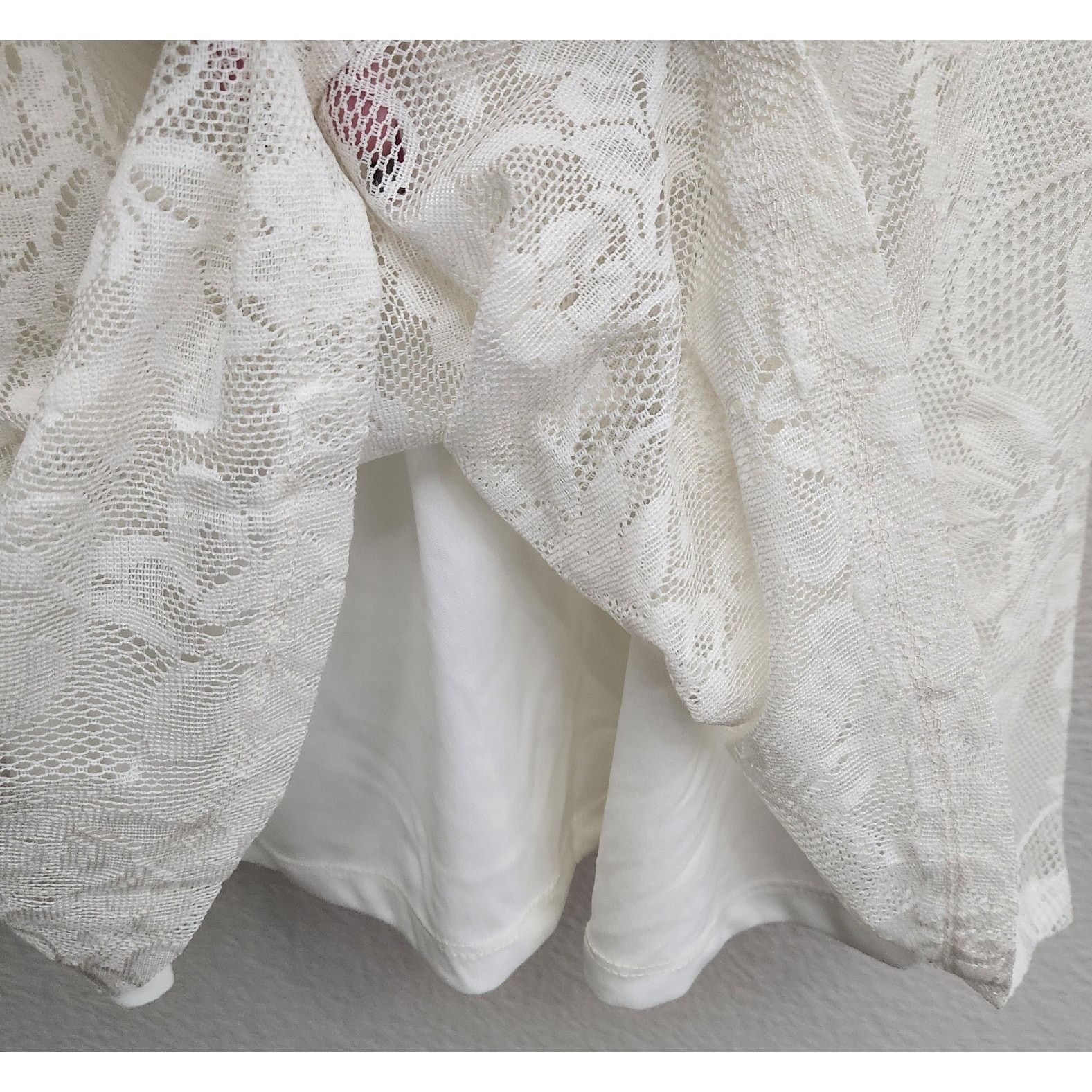 Other No boundaries Cream Lace Overlay Mini Dress XL 15 17 NWT Size XL / US 12-14 / IT 48-50 - 3 Thumbnail