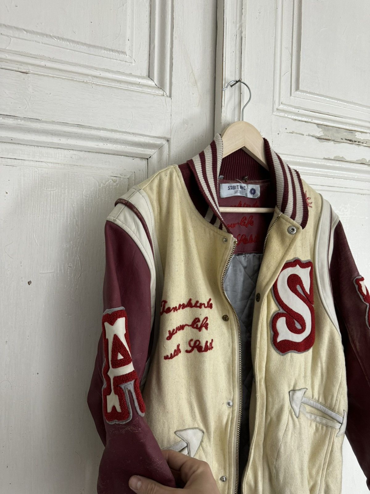 Sabit NYC Vintage Starter Style Varsity Bomber Jacket