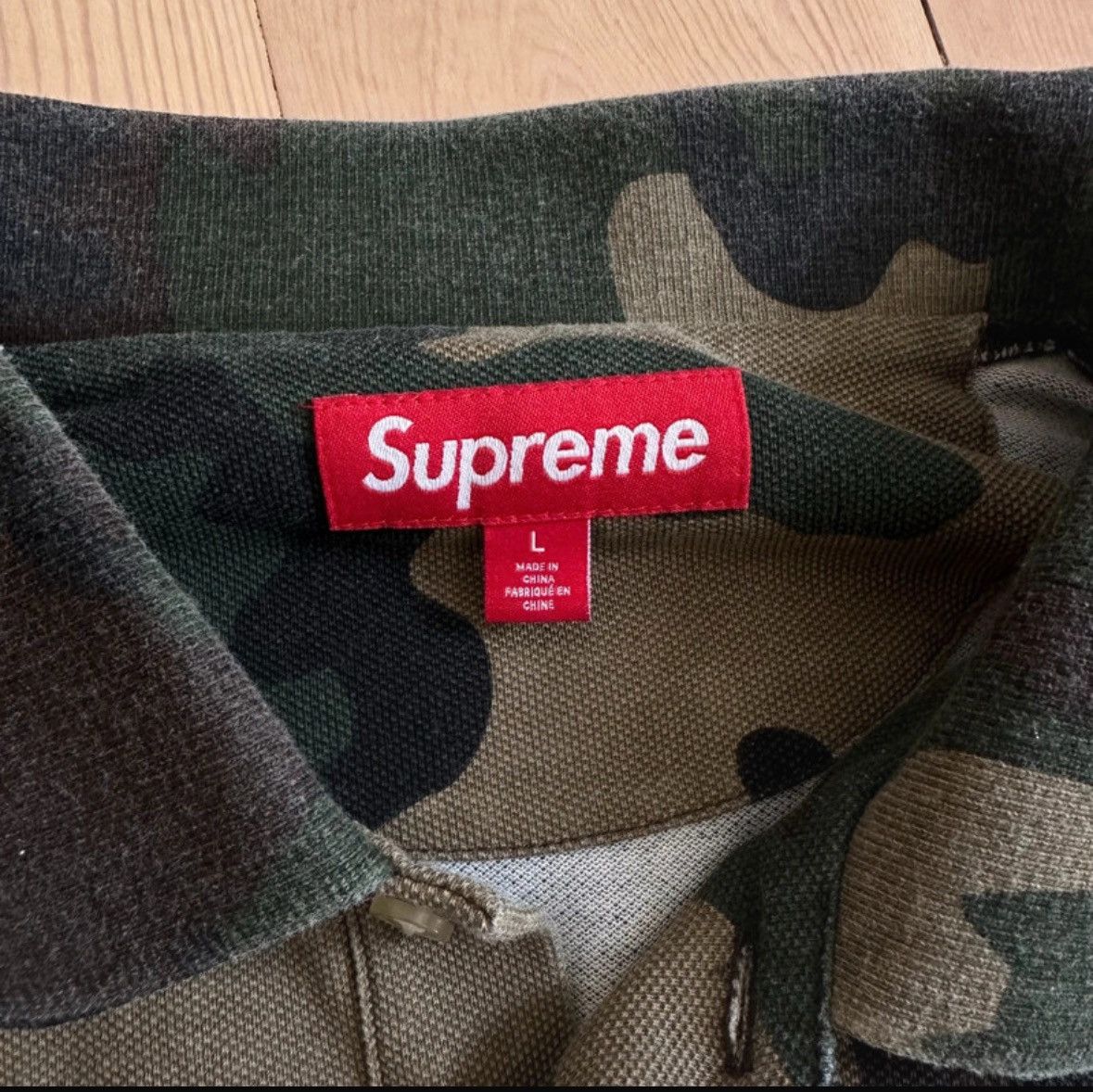 Supreme Supreme Camo Polo Size US L / EU 52-54 / 3 - 3 Thumbnail