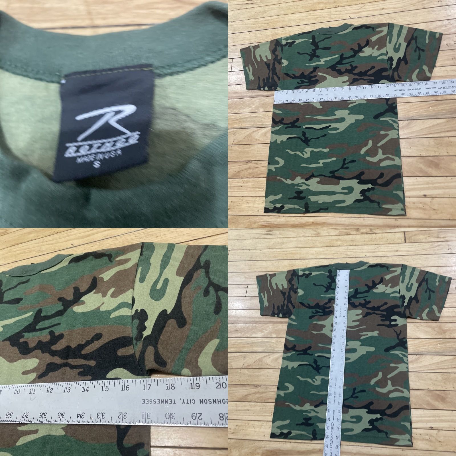 Rothco VINTAGE Rothco Army Surplus Shirt Men S Camouflage Green Army Forest Woodland Made USA Size US S / EU 44-46 / 1 - 8 Thumbnail