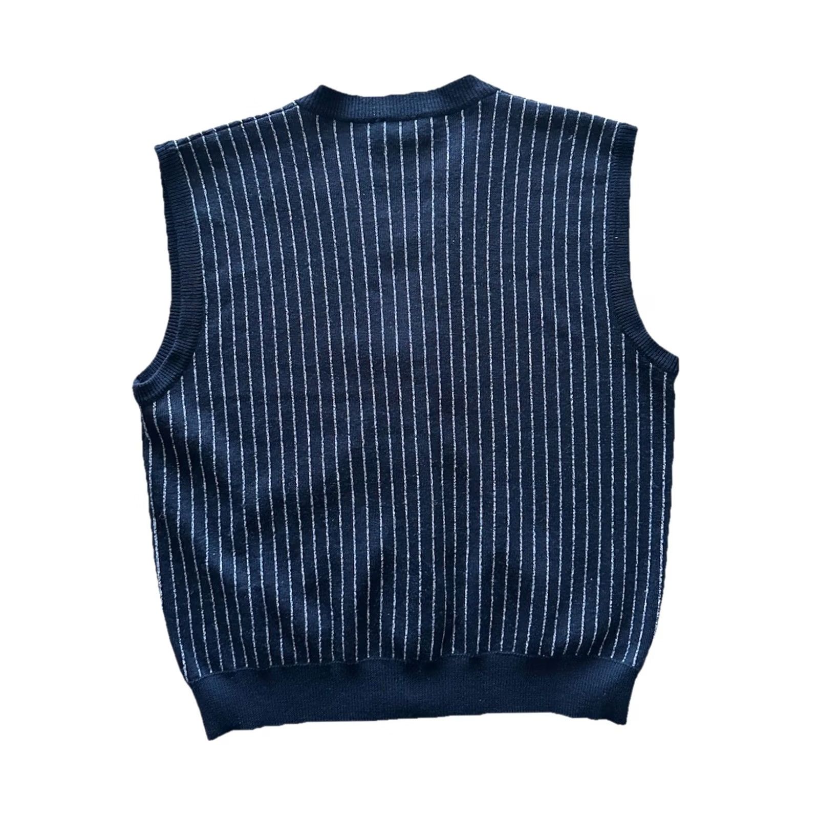 Versace VINTAGE Versace Vest Wool 100% Black Mens S 90s RARE Classic Jazz Party/Cocktail Formal Casual Business Mid-Length Button Back Size US S / EU 44-46 / 1 - 6 Thumbnail