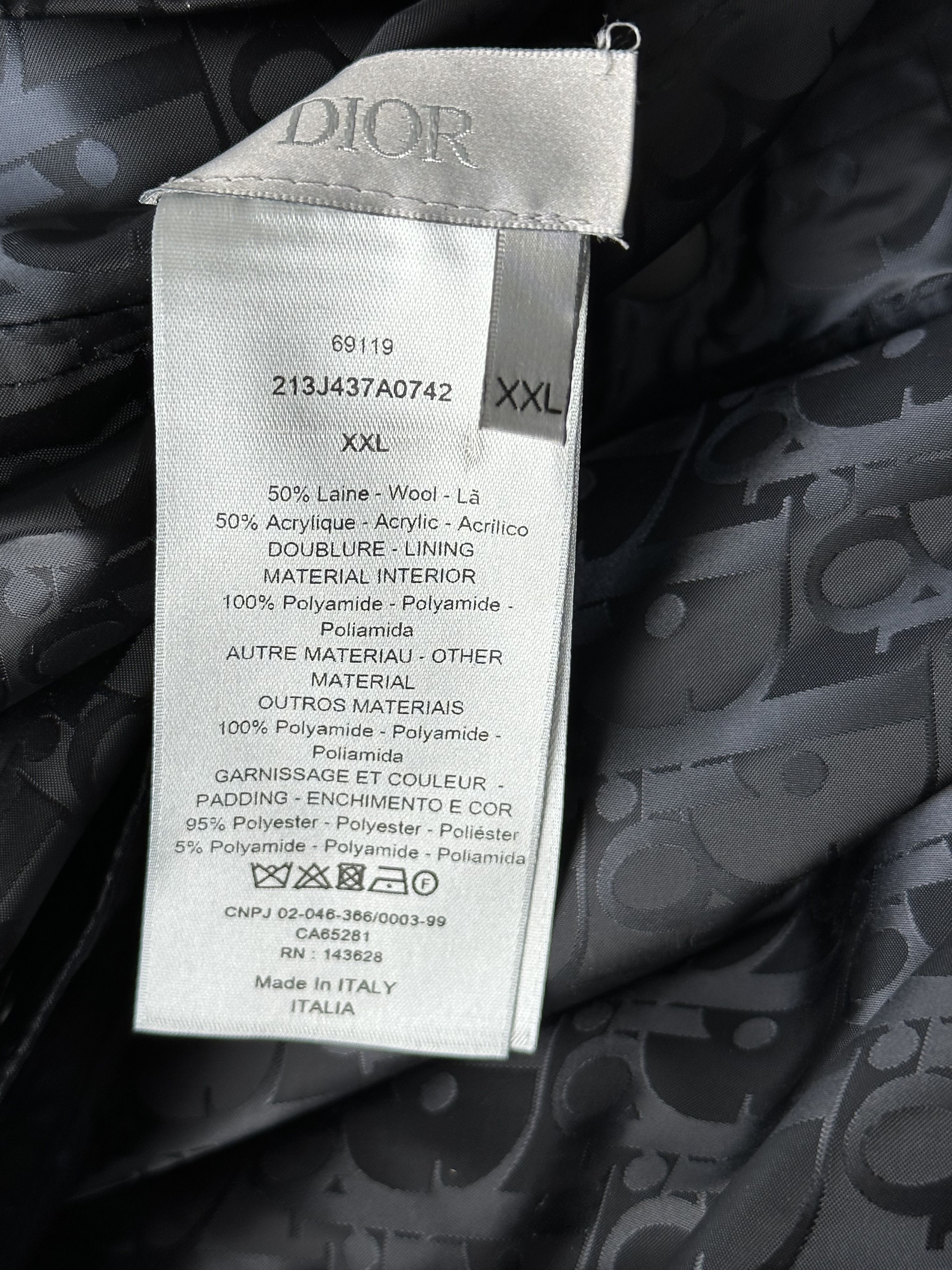 Dior Dior Black Oblique Reversible Fleece Jacket Size US XXL / EU 58 / 5 - 5 Thumbnail