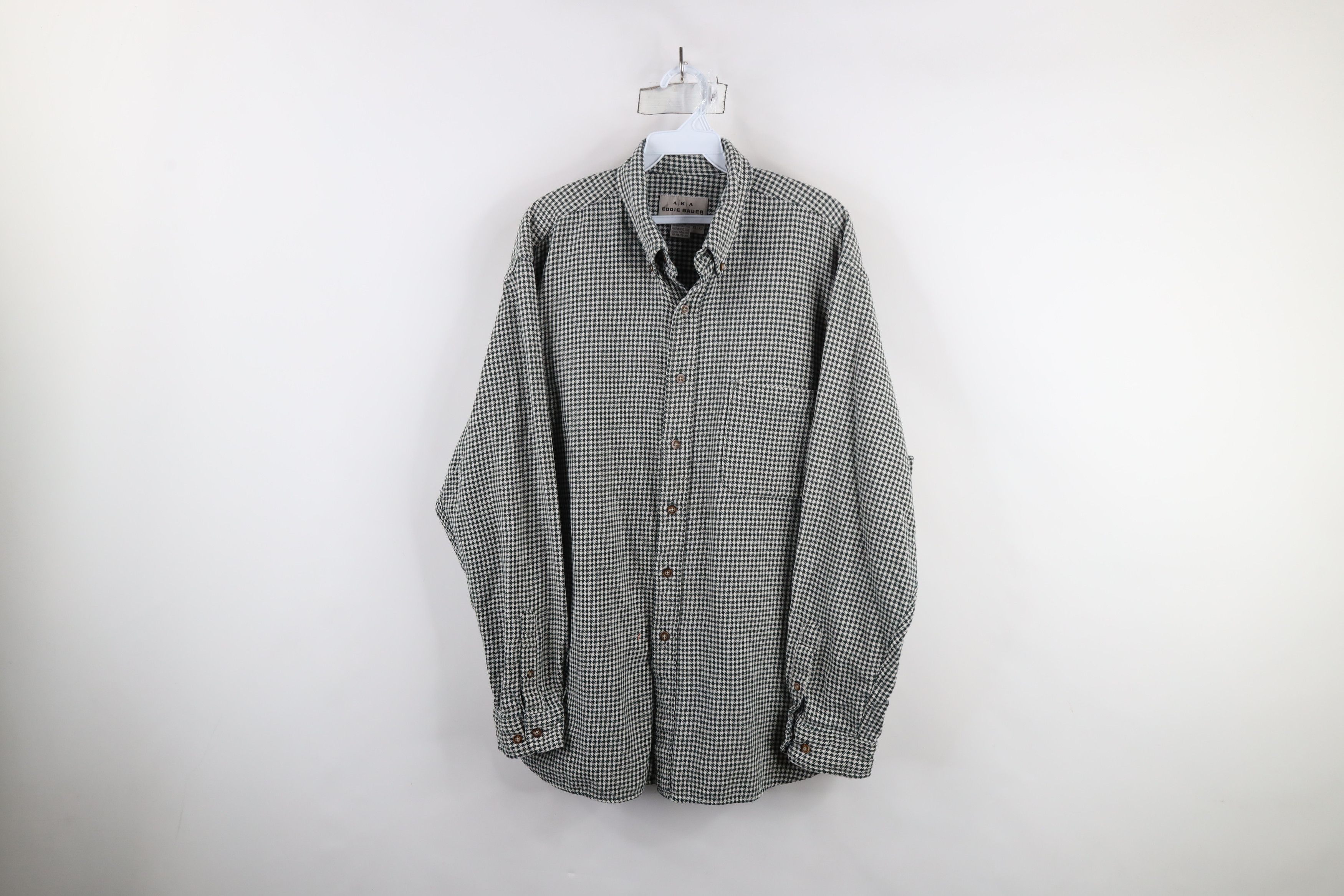 Eddie Bauer × Vintage Vintage 90s Eddie Bauer Flannel Button Down Shirt Size US XL / EU 56 / 4 - 1 Thumbnail