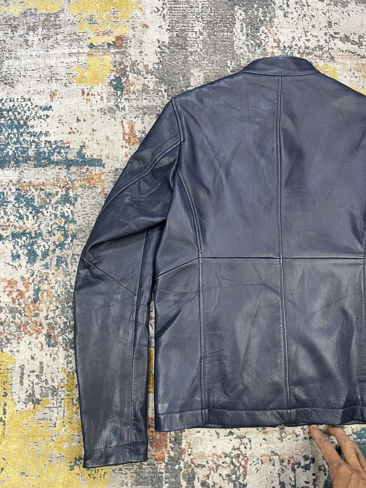 ABAHOUSE Abahouse Cafe Racer Goat Skin Leather Jacket Size US XS / EU 42 / 0 - 5 Thumbnail