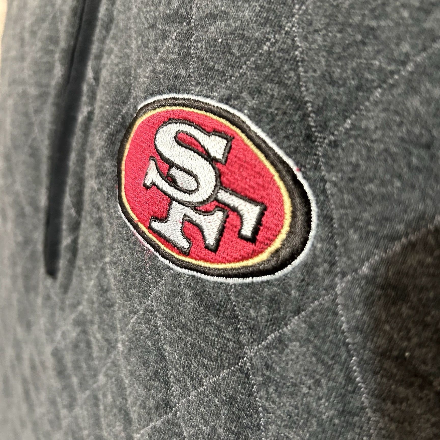 Tommy Bahama VINTAGE San Francisco 49ers Tommy Bahama 3/4 Zip Pullover Men Medium Gray Black 2016 Size US M / EU 48-50 / 2 - 4 Thumbnail