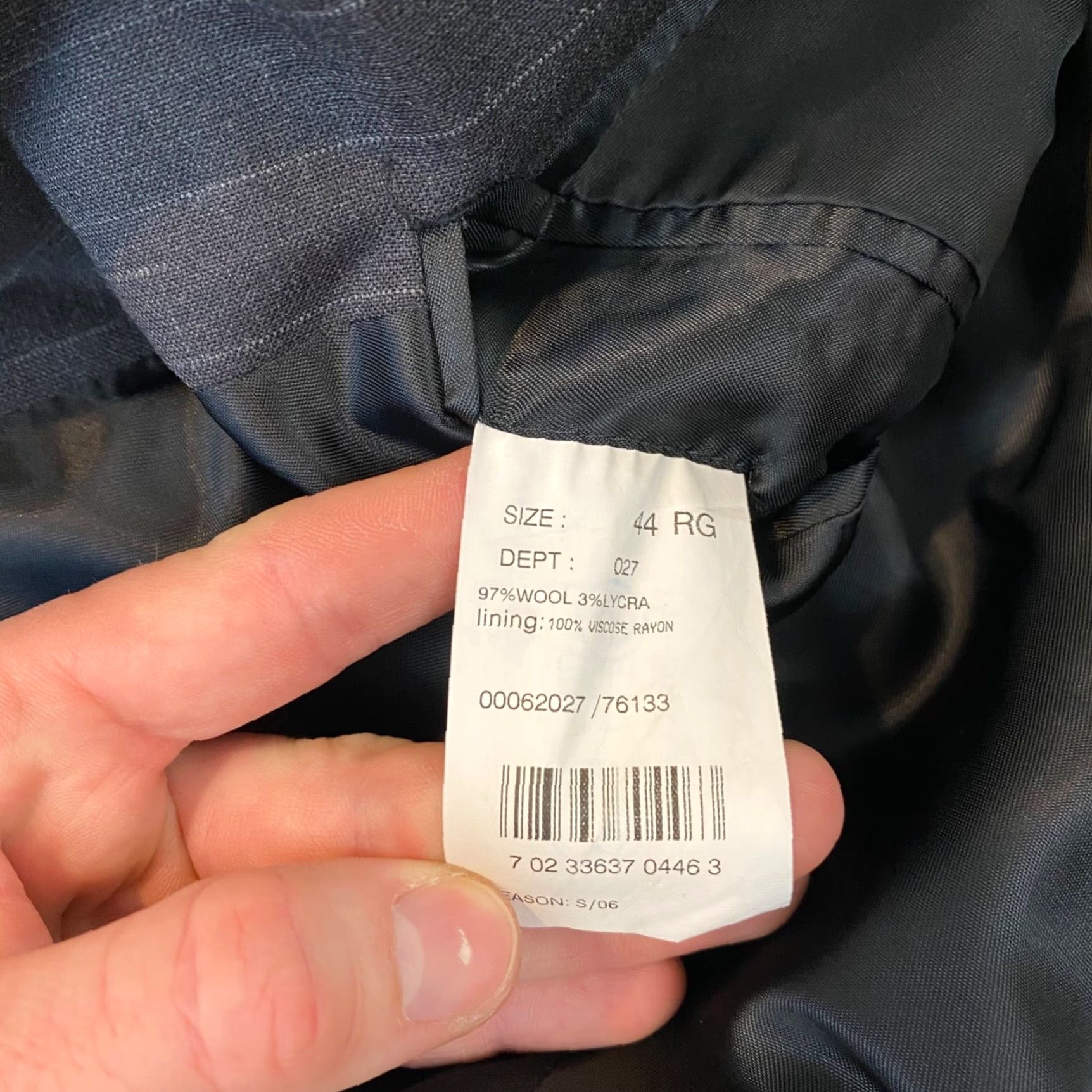 Brooks Brothers VINTAGE Brooks Brothers 346 Wool Blazer Men 44R Business Casual Formal Gray Striped 2-Button Size 44R - 4 Thumbnail