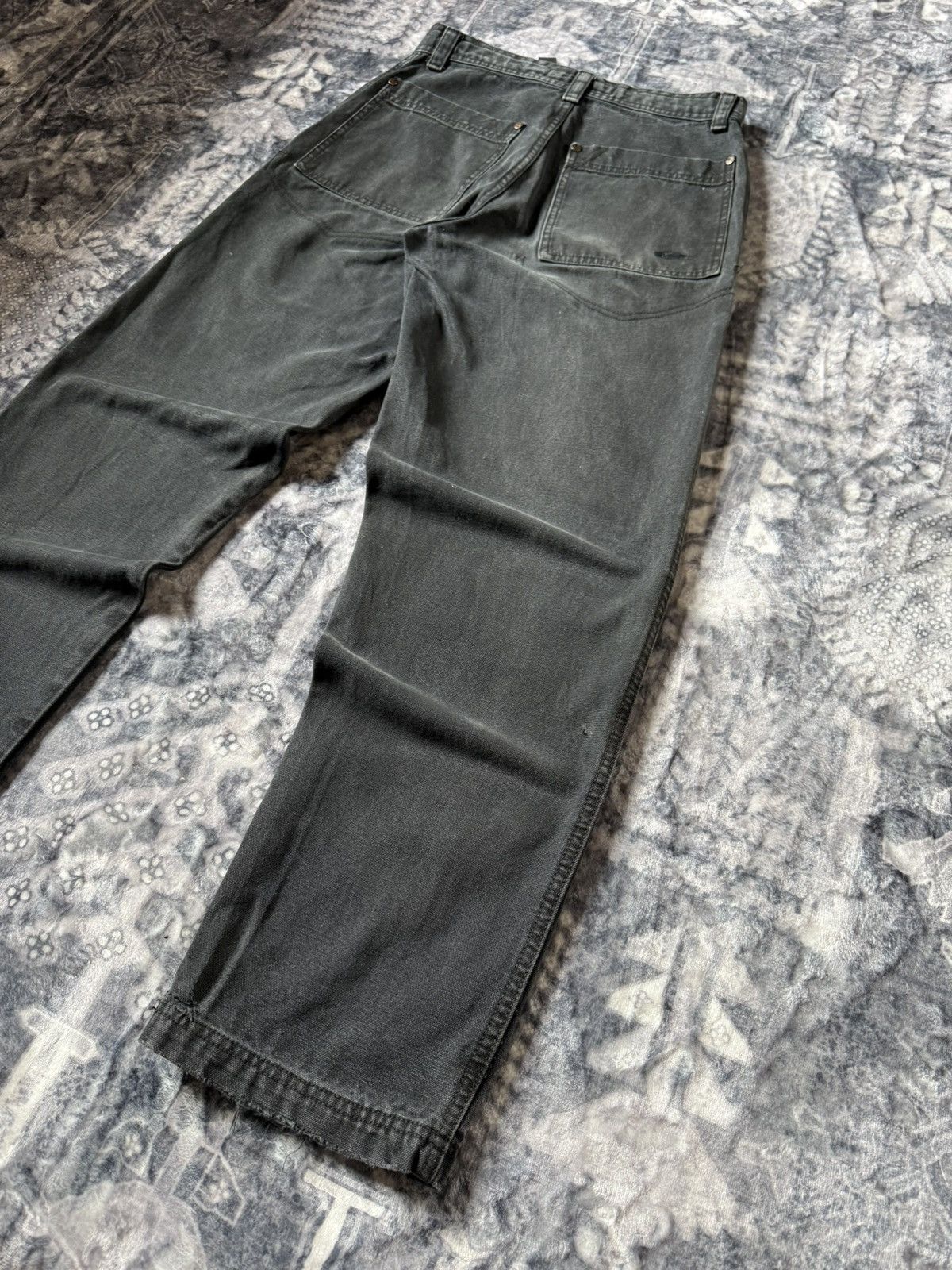 Billabong × Quiksilver × Vintage Vintage 80s 90s Quiksilver Black Faded Baker Denim Pants Size US 29 - 11 Thumbnail