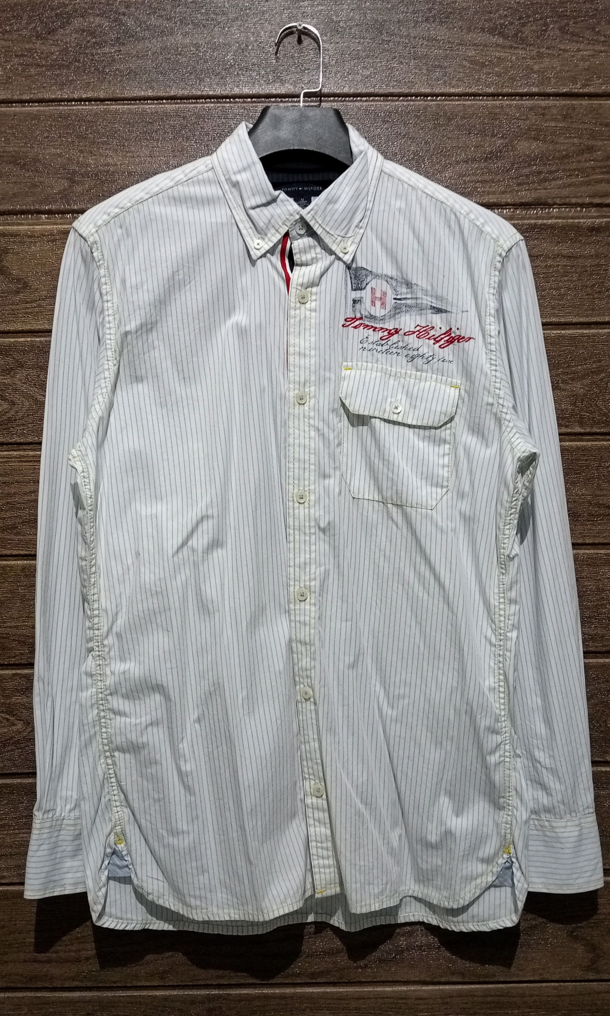 Tommy Hilfiger Tommy Hilfiger Long Sleeve Shirt Button Down Size US M / EU 48-50 / 2 - 1 Thumbnail