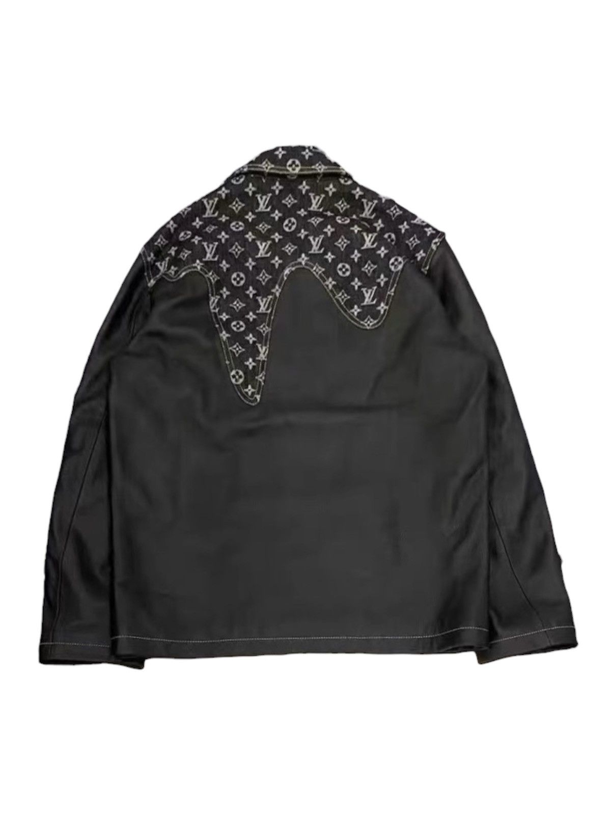 Louis Vuitton × Nigo Louis Vuitton X Nigo 48 Crazy Mix Leather Monogram Jacket Size US M / EU 48-50 / 2 - 2 Thumbnail