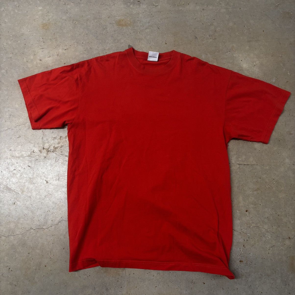Vetements Vetements AW 20 work in progress red cotton t-shirt Size US XXL / EU 58 / 5 - 2 Thumbnail
