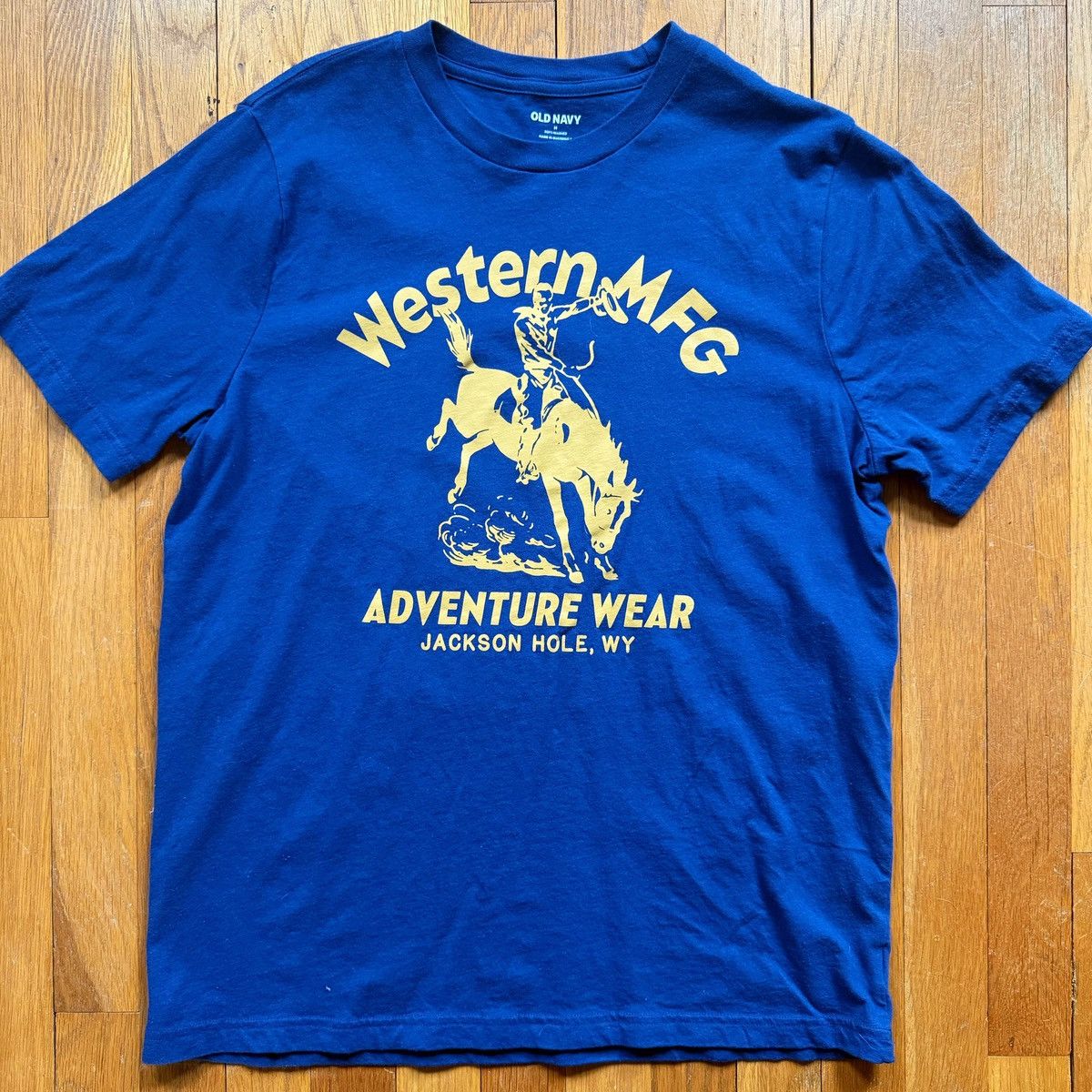 Old Navy Old Navy Western Graphic Short Sleeve T-shirt. Blue in color Size US M / EU 48-50 / 2 - 1 Thumbnail