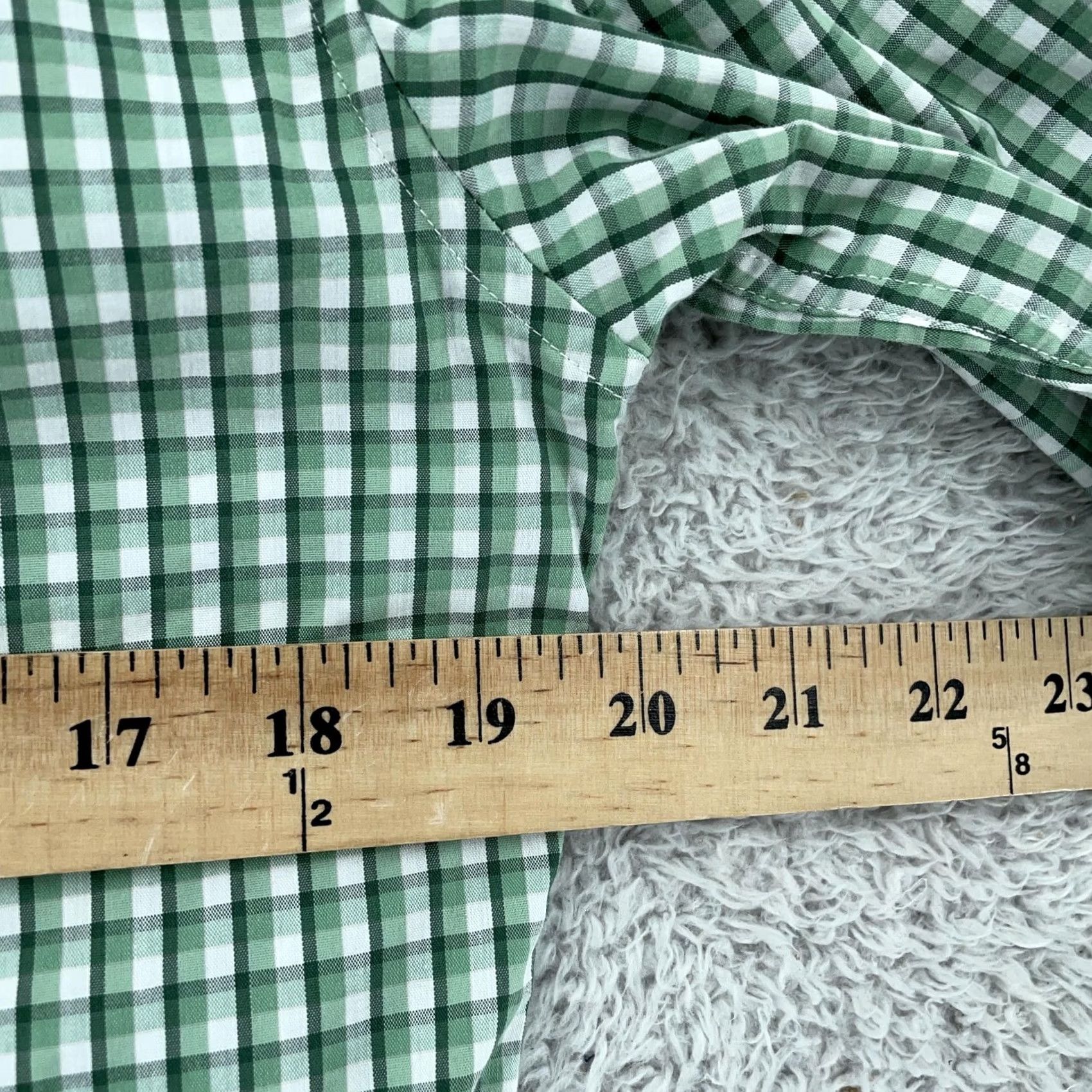 J.Crew J.Crew Shirt Mens Small Green Gingham Slim Fit Collared Button Up Size US S / EU 44-46 / 1 - 4 Thumbnail