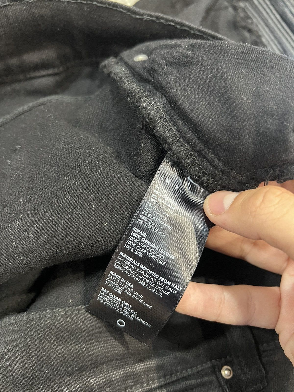 Amiri Amiri Jean Mx1 Black Thrasher Size US 34 / EU 50 - 7 Thumbnail
