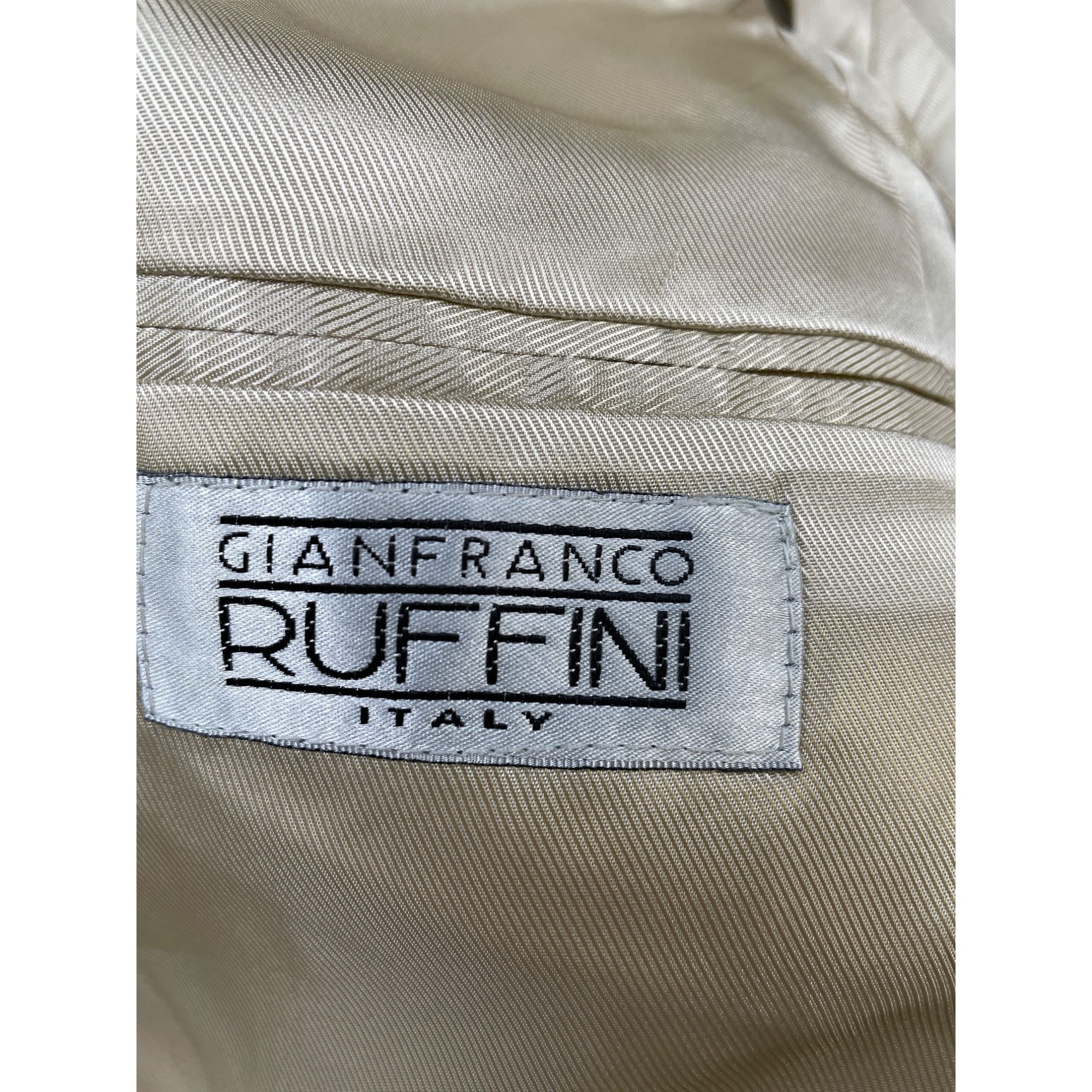 Other Gianfranco Ruffini Italy Mens Tan Blazer Silk/Wool Sports Co Size 42R - 6 Thumbnail