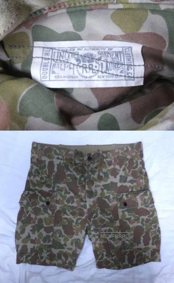 RRL Ralph Lauren RRL Duck Hunter Camo Cargo Shorts. Size US 36 / EU 52 - 9 Thumbnail