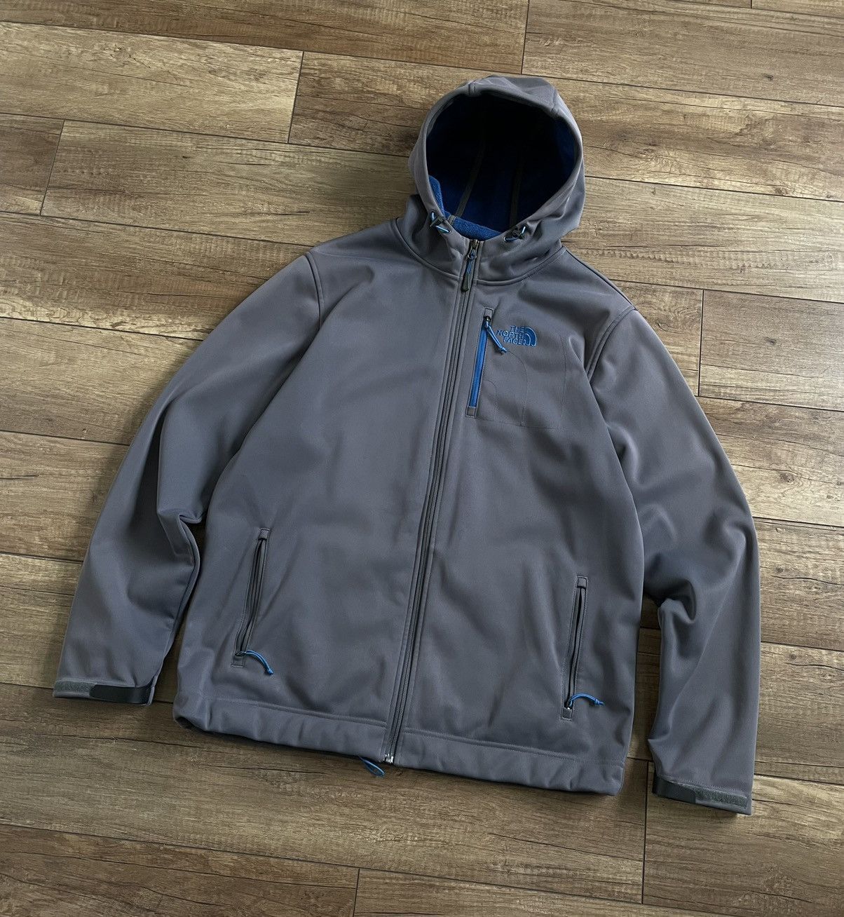 The North Face The North Face Hooded Softshell Fleece Thermo Jacket Shell Size US L / EU 52-54 / 3 - 6 Thumbnail
