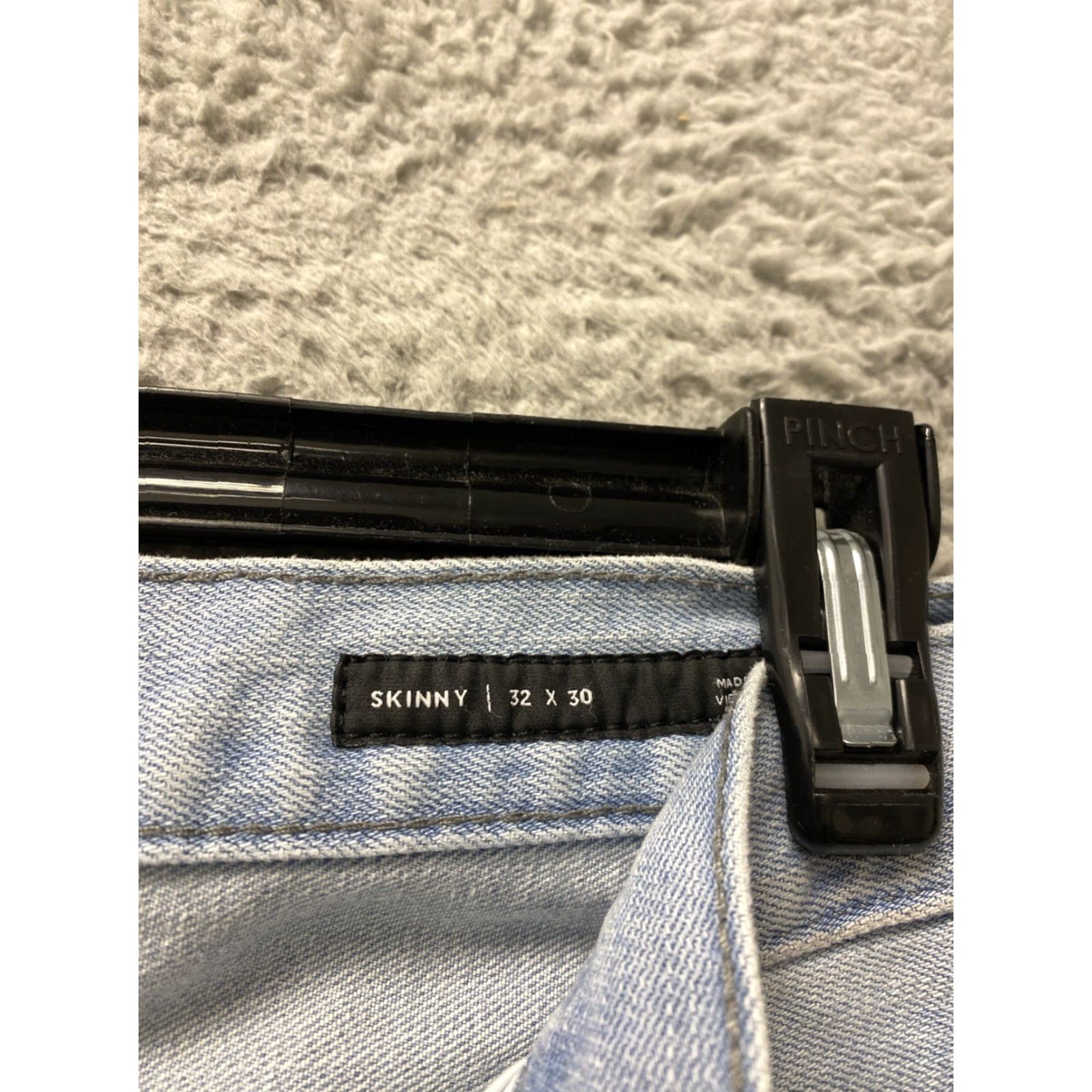 Pacsun Pacsun Men Skinny Denim Jeans Distressed Stretch 32x30 Light Blue Slim Fit Casual Size US 32 / EU 48 - 5 Thumbnail