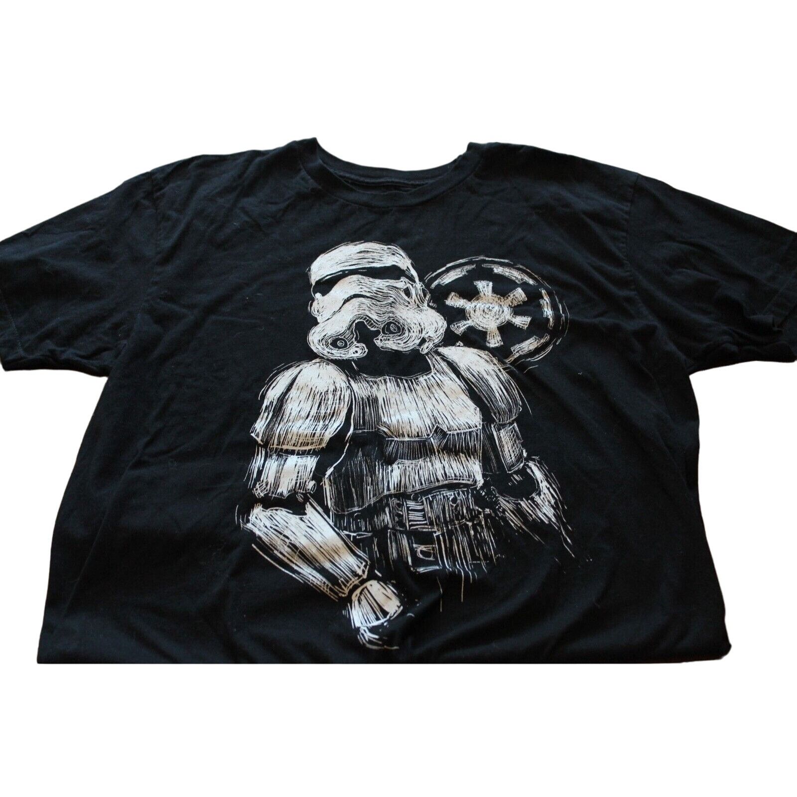 Star Wars Star Wars-Storm Trooper Graphic Black T-Shirt Large Cotton Size US L / EU 52-54 / 3 - 1 Thumbnail