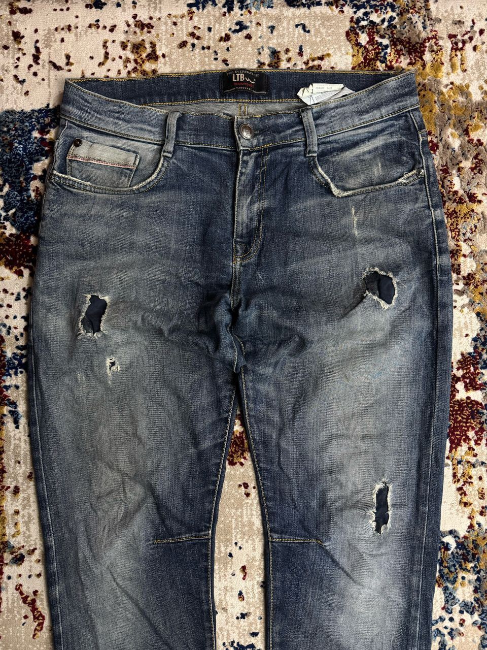 Japanese Brand × Vintage Japenese LTB distressed faded denim jeans Size US 32 / EU 48 - 4 Thumbnail