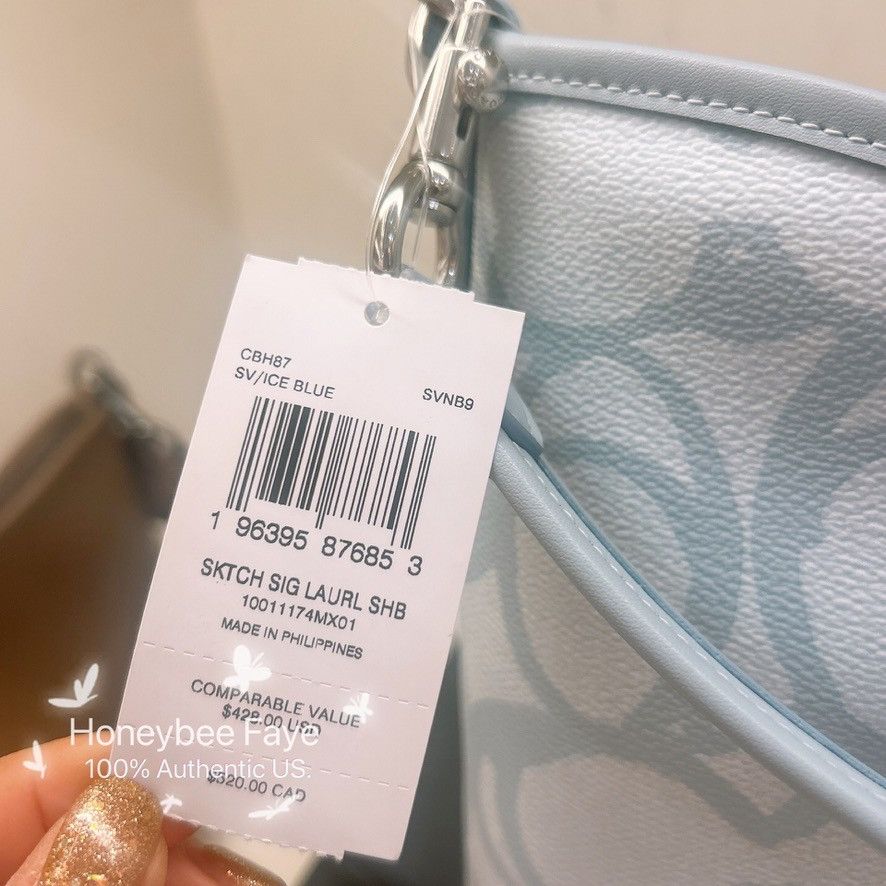 Coach Laurel Shoulder Bag In Sketch Signature Canvas CBH87 Size ONE SIZE - 3 Thumbnail