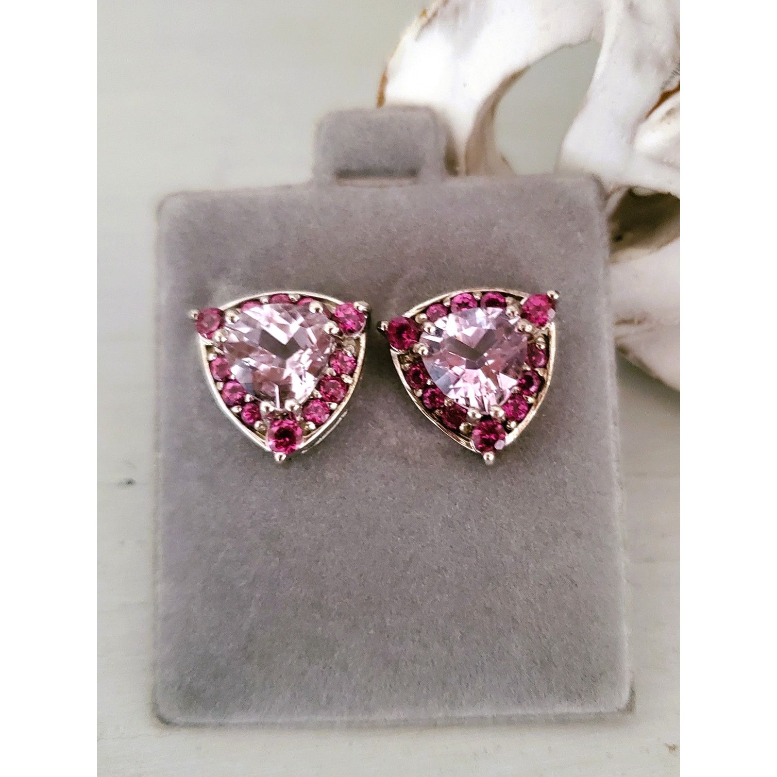 Other Lavendar Sterling Silver Stud Earrings Size ONE SIZE - 1 Thumbnail