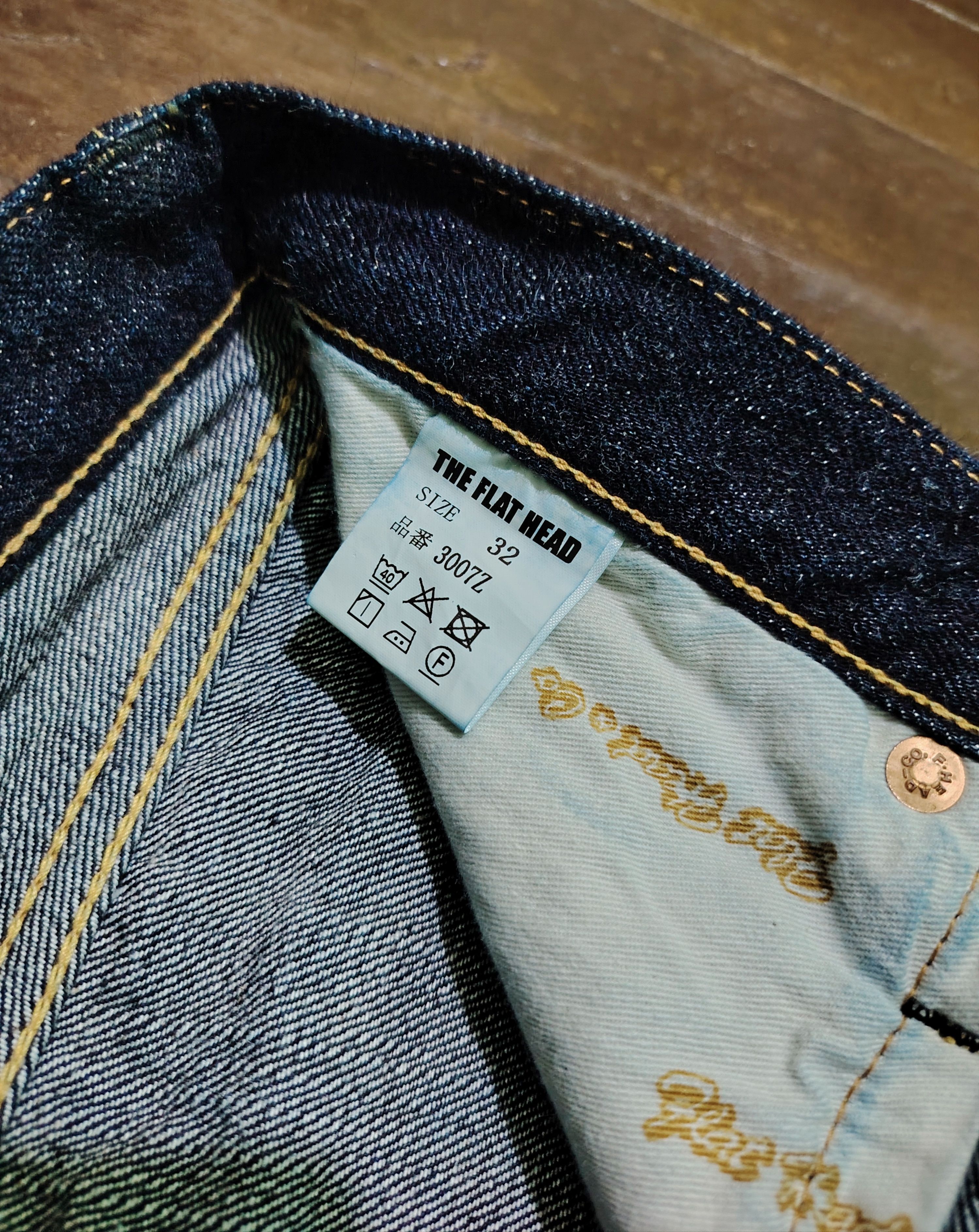The Flat Head THE FLAT HEAD - 3007Z - Flared Denim Jeans Size US 32 / EU 48 - 7 Thumbnail