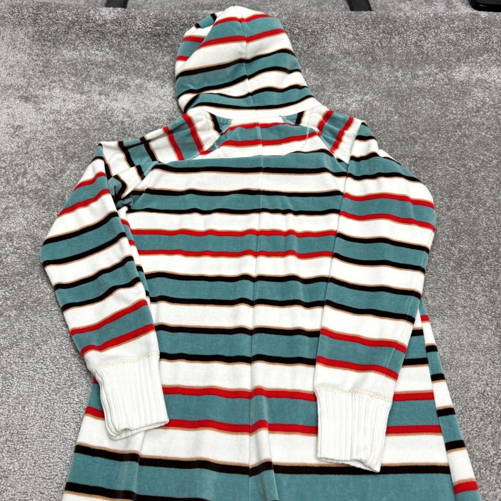 Abercrombie & Fitch Abercrombie & Fitch One Piece Pajama Suit Womens M/L Striped Hoodie Soft Cozy Sleepwear Size M / US 6-8 / IT 42-44 - 6 Thumbnail