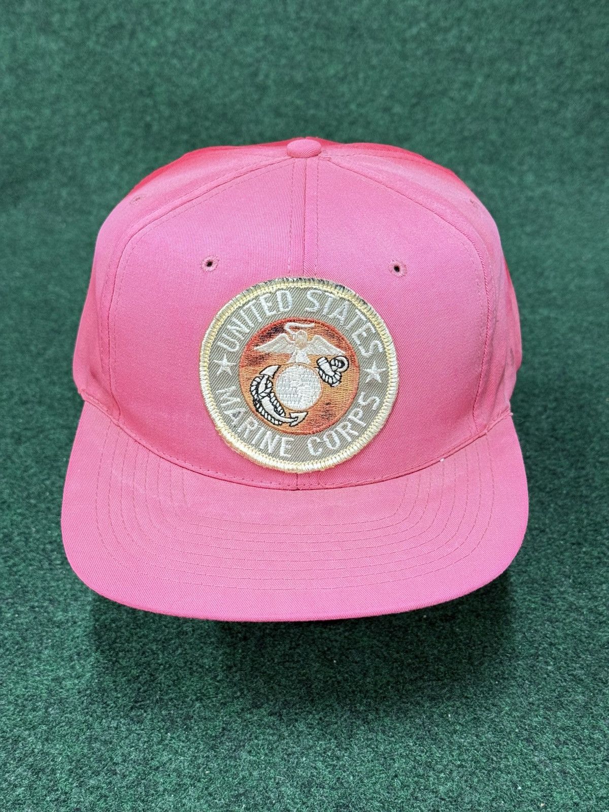 Vintage Vintage United States Marine Corps Patch Snapback Hat Size ONE SIZE - 1 Thumbnail