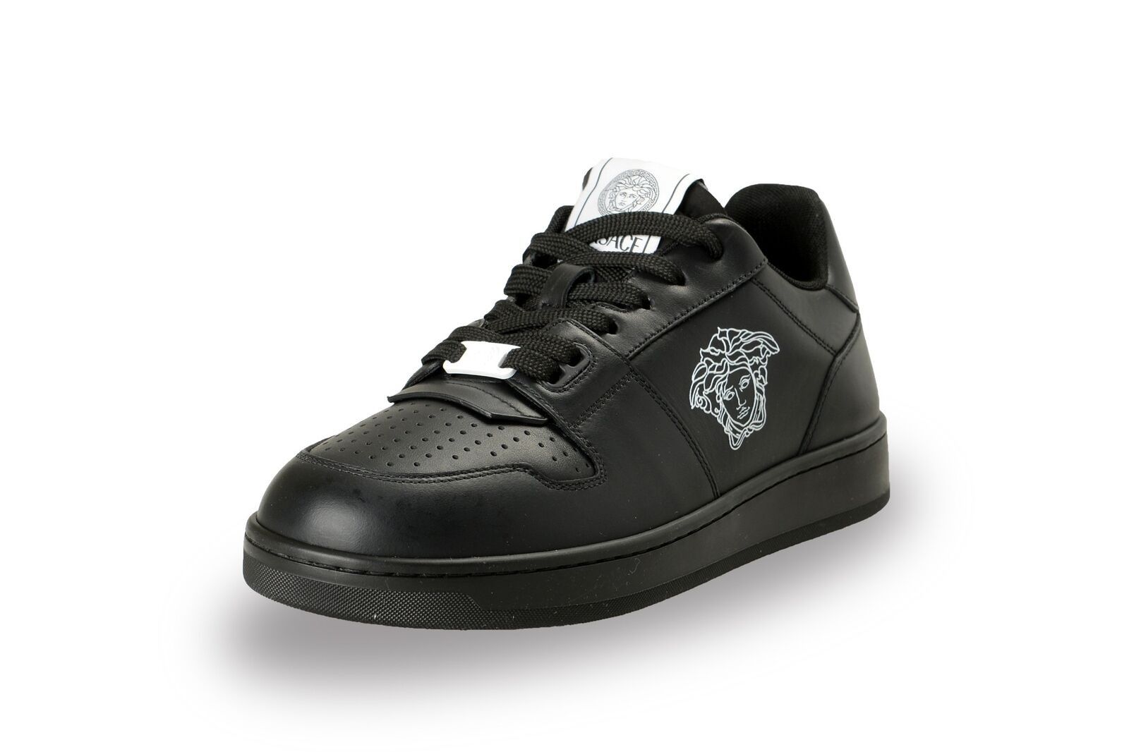 Versace Versace Men's Medusa Logo Black Leather Sneakers Size US 8 / EU 41 - 1 Thumbnail